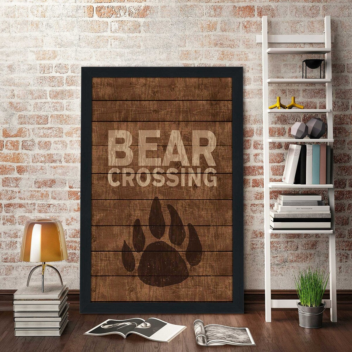 Bear Crossing Vertical Print on Acrylic - Stunning Wall Art for Home & Office Decor