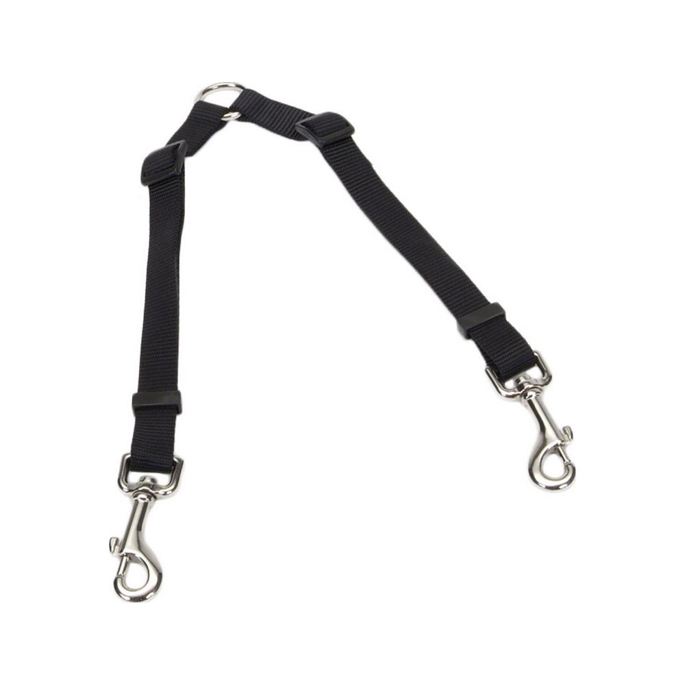 2-in-1 Adjustable Dog Coupler Lead for Walking 2 Dogs - Heavy Duty Dual Pet Leash with Comfortable Handles for Small & Large Breeds - Perfect for Hiking, Running & Daily Walks