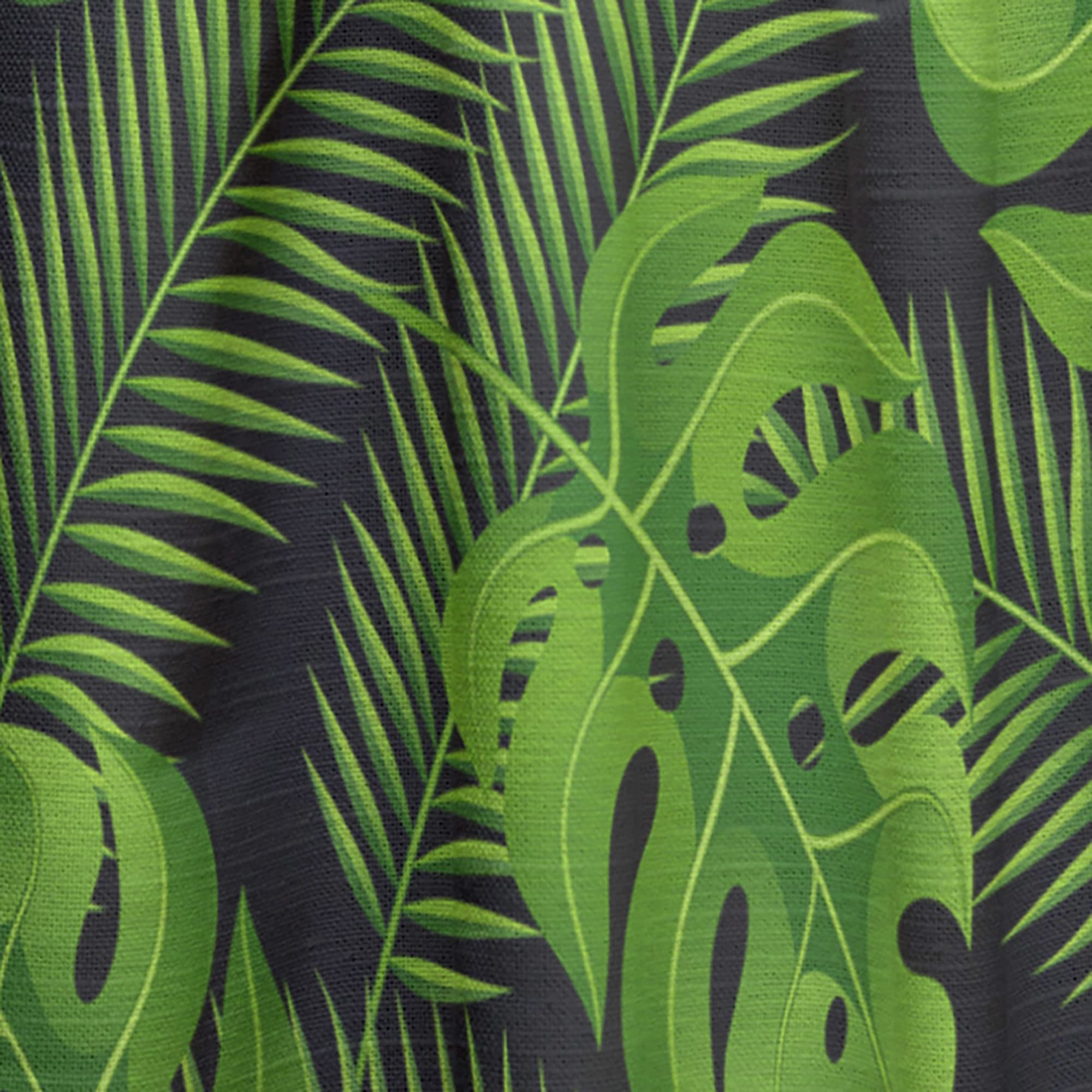DesignQ Exotic Tropical Plants Thermal Insulated Curtains - Single Panel 52x84 Inches for Bedroom & Living Room - Perfect for Privacy, Sun Protection & Home Decor