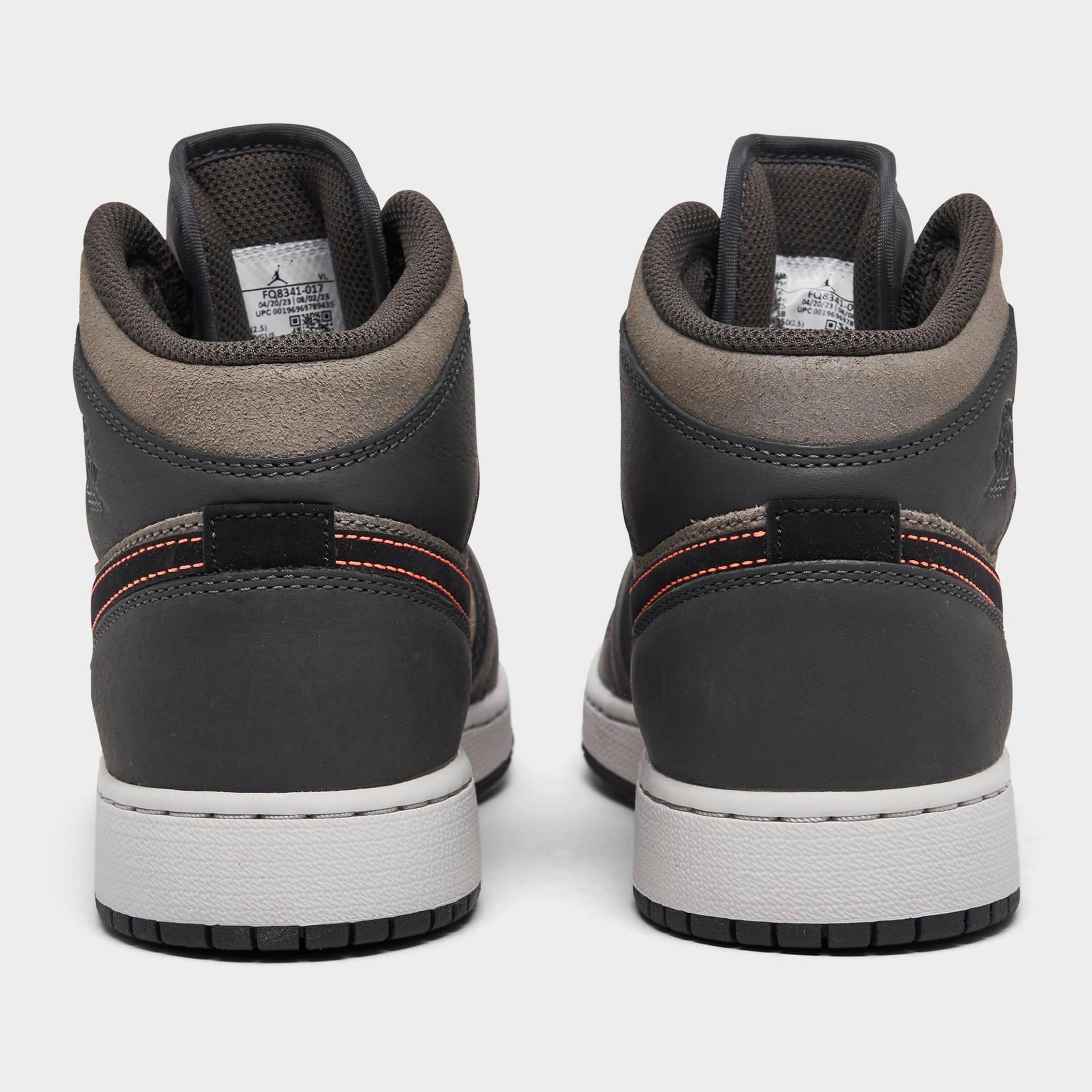 Nike Jordan 1 Mid SE BG Big Kids' Basketball Shoes - Night Stadium/Black (FQ8341-017) - Size 6 | Comfortable Sneakers for School, Sports & Casual Wear