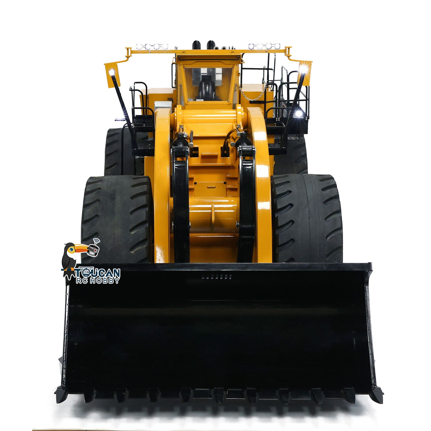 1/14 Scale TOUCAN L2350 RC Hydraulic Loader - Heavy Duty RTR Radio Control Construction Vehicle with ESC, Servo Motor & Smoking Unit - Perfect for Construction Site Play, RC Hobbyists & Collectors