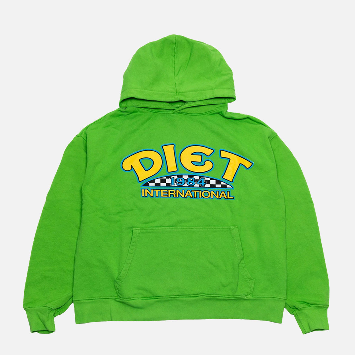 DIET International Hoodie - Green | Comfortable & Stylish Pullover for Men & Women | Perfect for Gym, Running, and Casual Wear