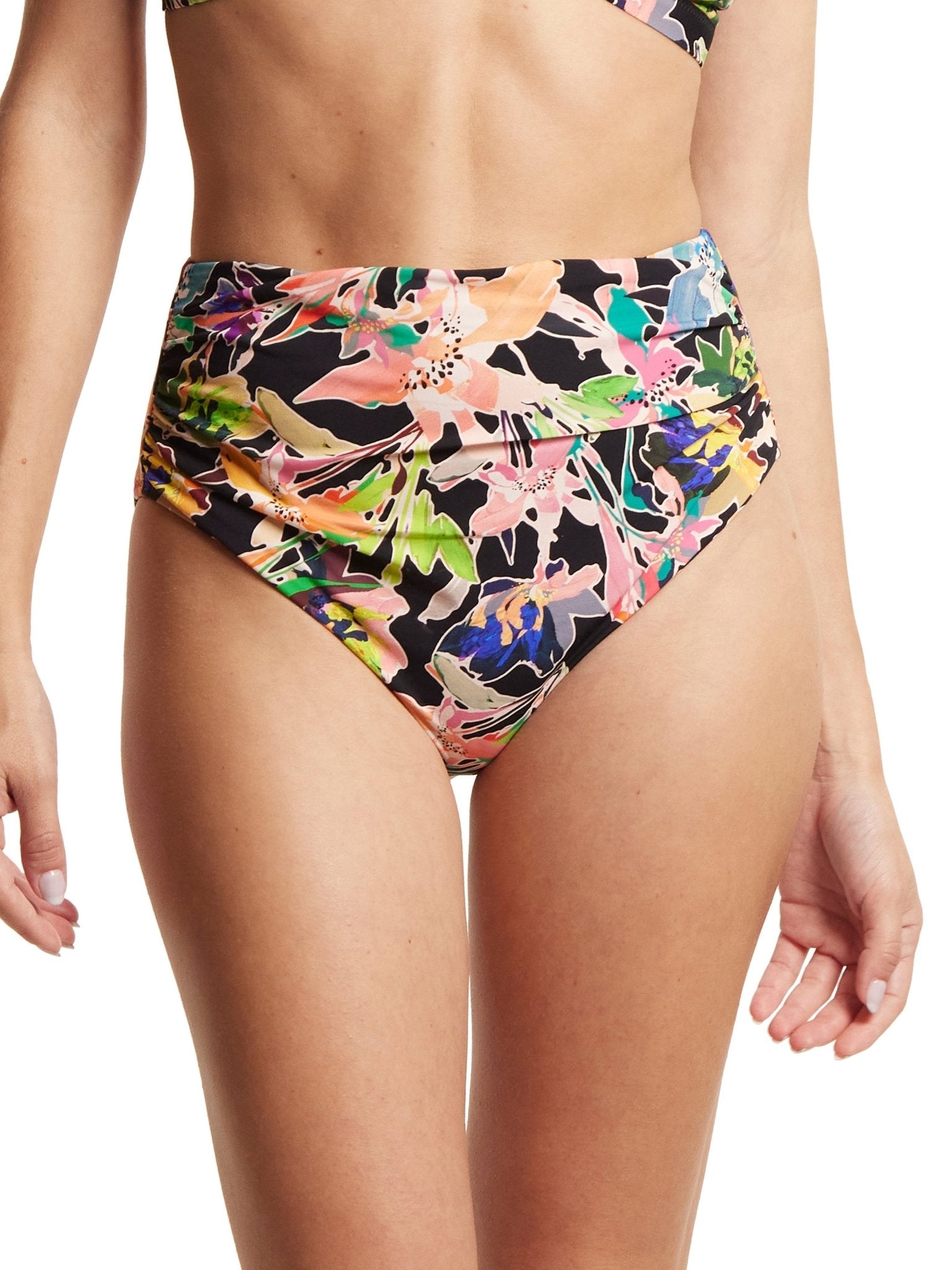 High Rise Cheeky Swimsuit Bottom - Sexy Tummy Control Swimwear for Women | Perfect for Beach, Pool & Vacation