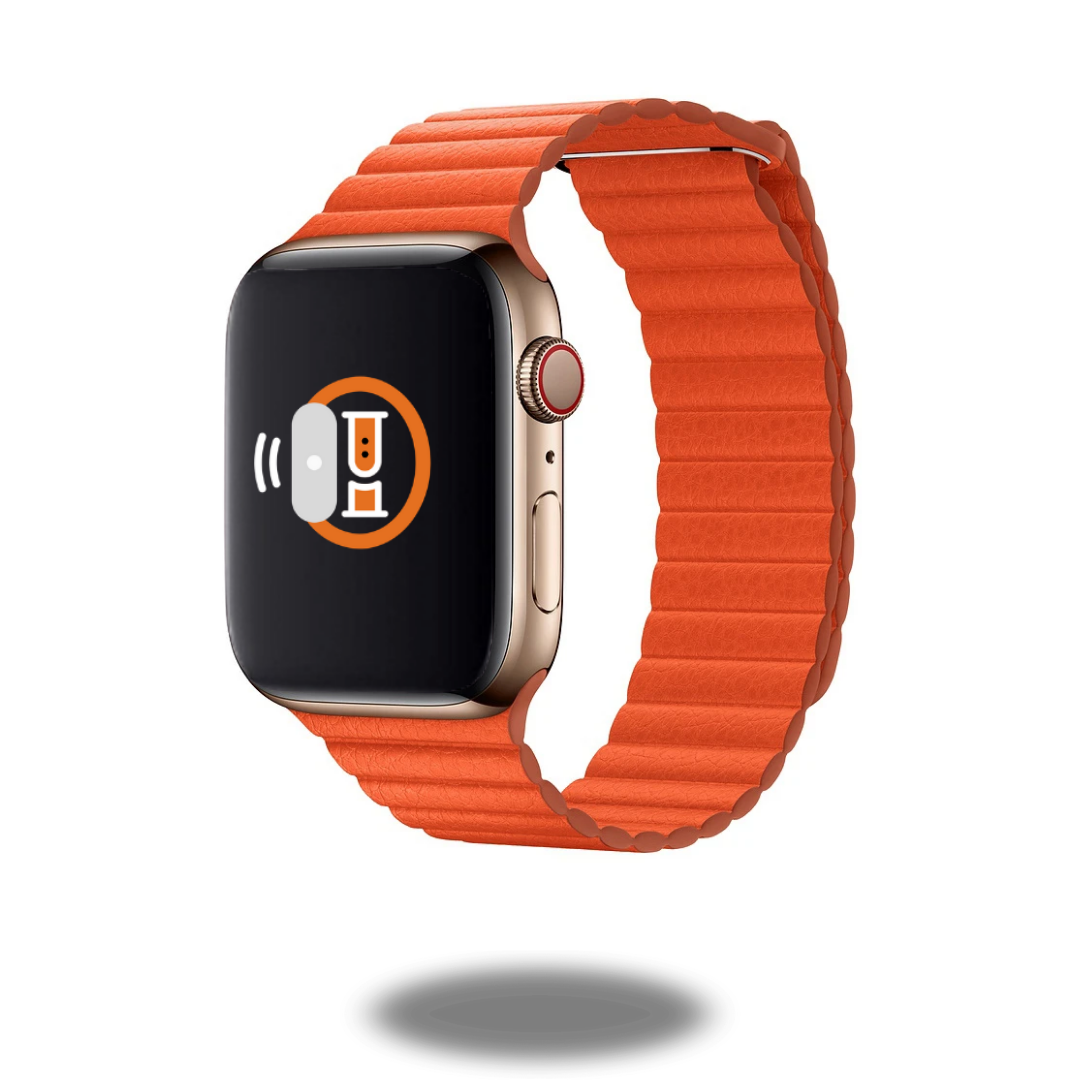 Premium Genuine Leather Loop Bands for Apple Watch - Adjustable & Comfortable Strap for Workout, Running & Everyday Wear