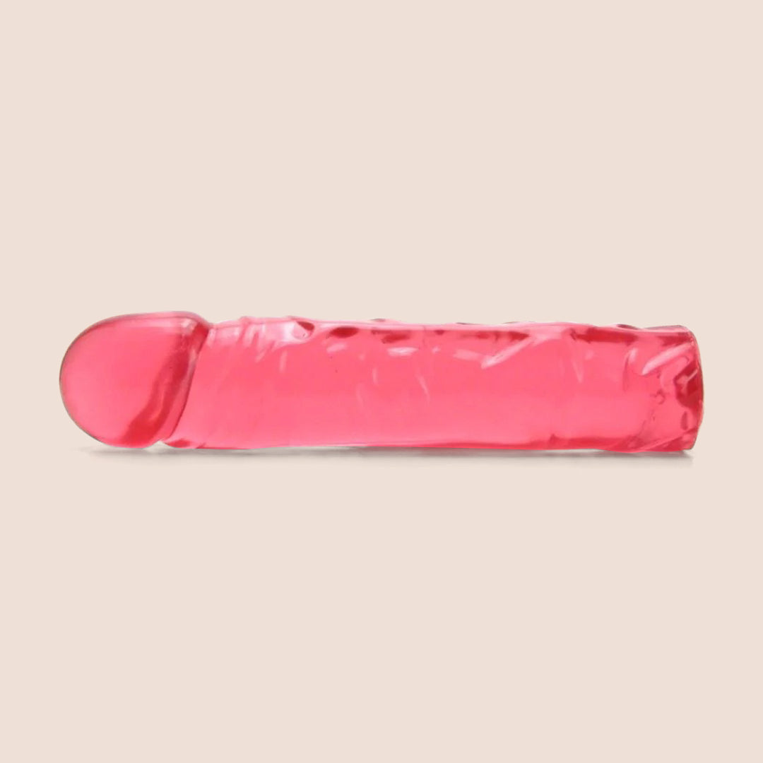 Crystal Jellies® 8 Inch Classic Dildo - Firm & Flexible Silicone Adult Toy for Couples & Solo Play | Sensual Massage, Spicing Up Relationships, Personal Pleasure