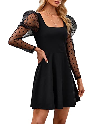 Black Mesh Dots