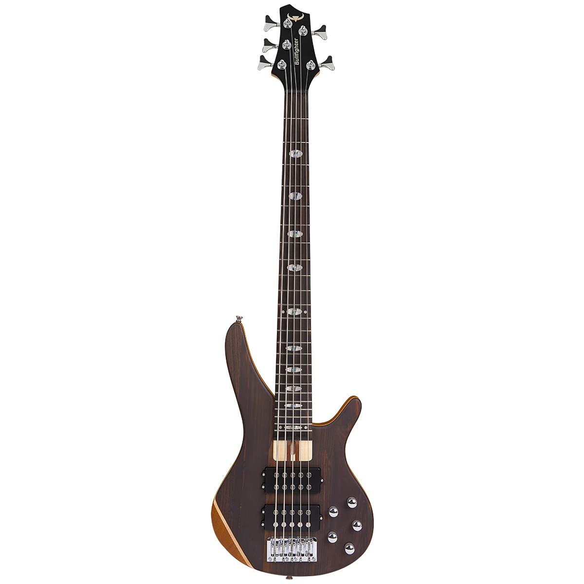 5-String Electric Bass Guitar Full Size P Bass Beginner Kit - Black with Gig Bag, Strap & Cable | Perfect for Beginners, Practice, Live Performances & Studio Recording
