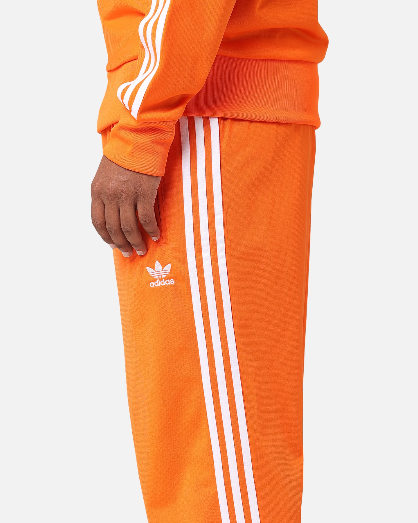Adidas Firebird Track Pants for Men - Orange Retro Running Joggers for Casual Wear & Gym Workouts