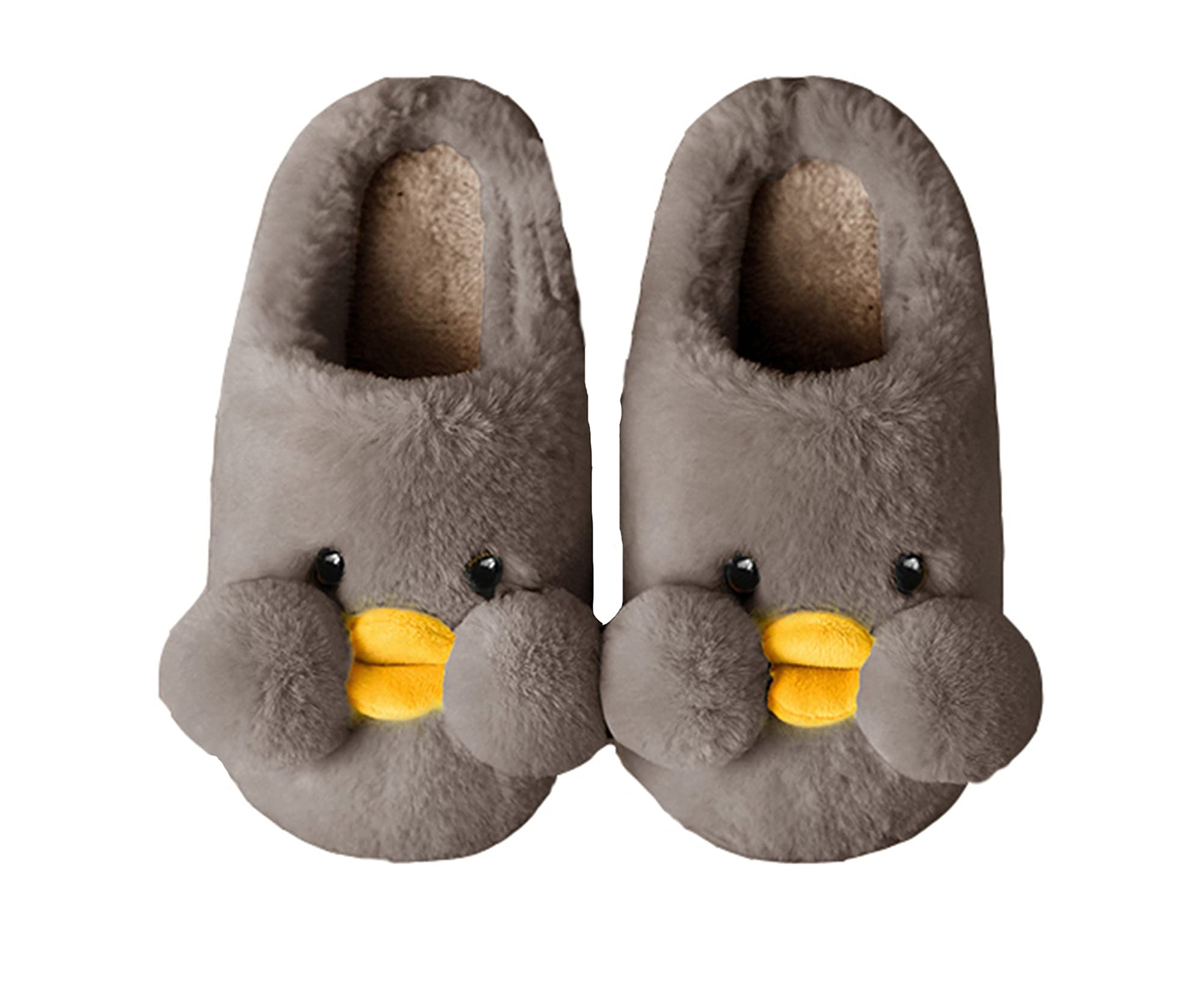 LANFIRE Women's Duck Animal Slippers - Soft Fuzzy Plush House Shoes for Winter Warmth, Cozy Cotton Indoor Slippers for Home, Lounge & Relaxation