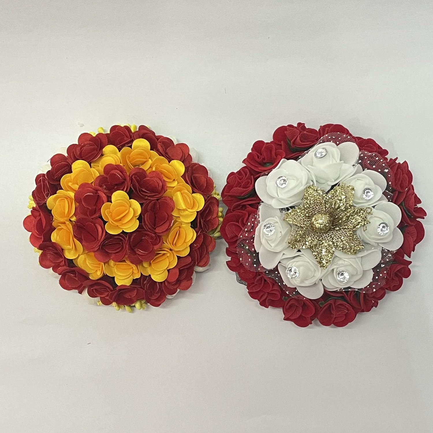 GuruEmbelish Bridal Bun Juda Maker Flower Gajra Hair Accessories for Women & Girls - Perfect for Weddings, Parties & Indian Traditional Events