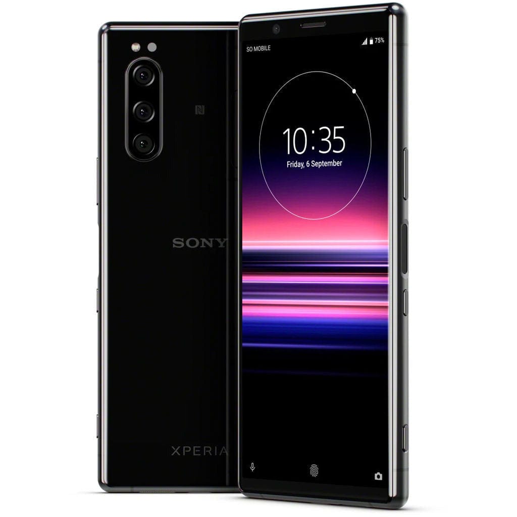 Sony Xperia 5 128GB Unlocked Smartphone (Black) J8270US - Premium Android Phone for Photography, Gaming & Streaming