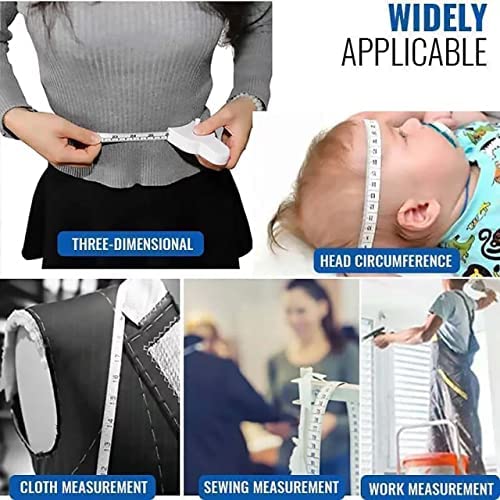 SNOFER Retractable Body Measuring Tape - Automatic Telescopic Ruler for Accurate Bust, Waist & Thigh Measurements - Ergonomic Fitness Tape for Body Fat Tracking | Perfect for Home Gym, Weight Loss & Tailoring