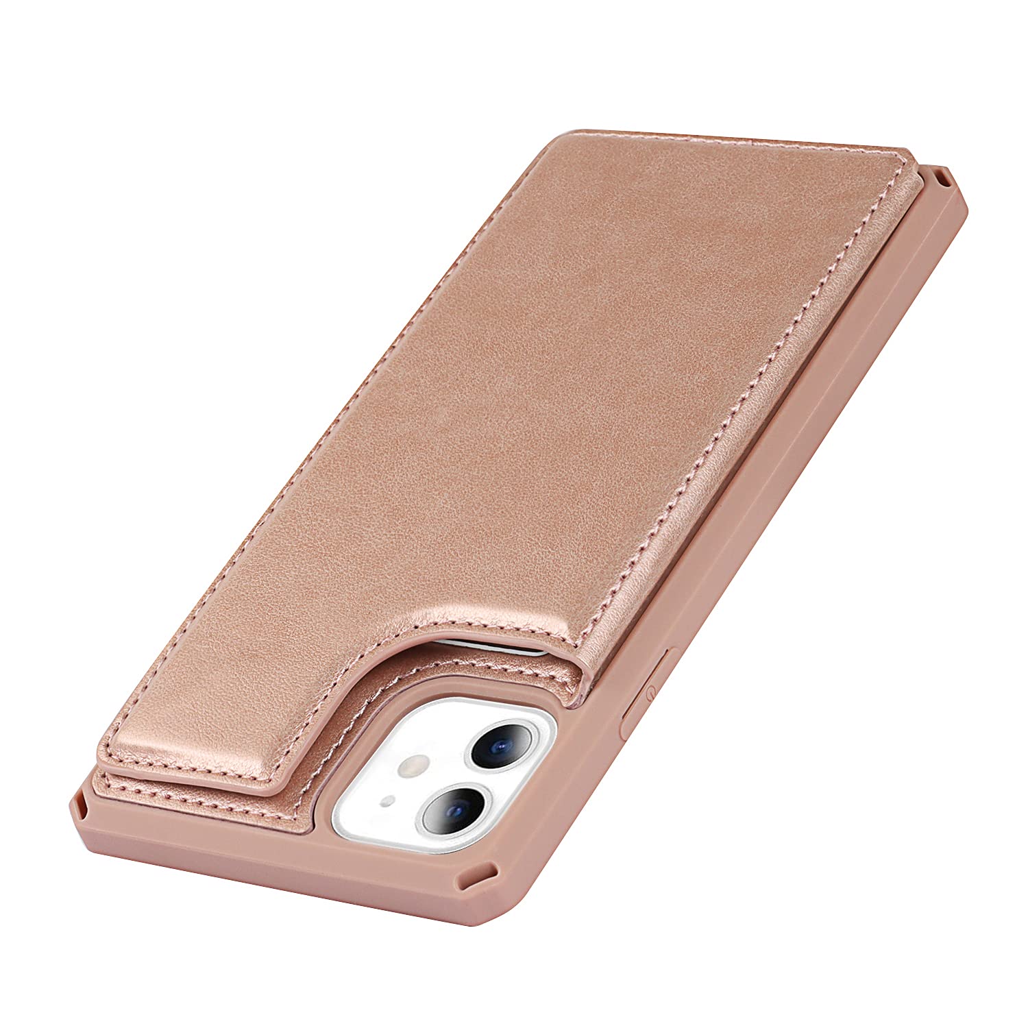 Premium Leather Shockproof iPhone 11 Case with Credit Card Holder & Wallet Slot - 6.1