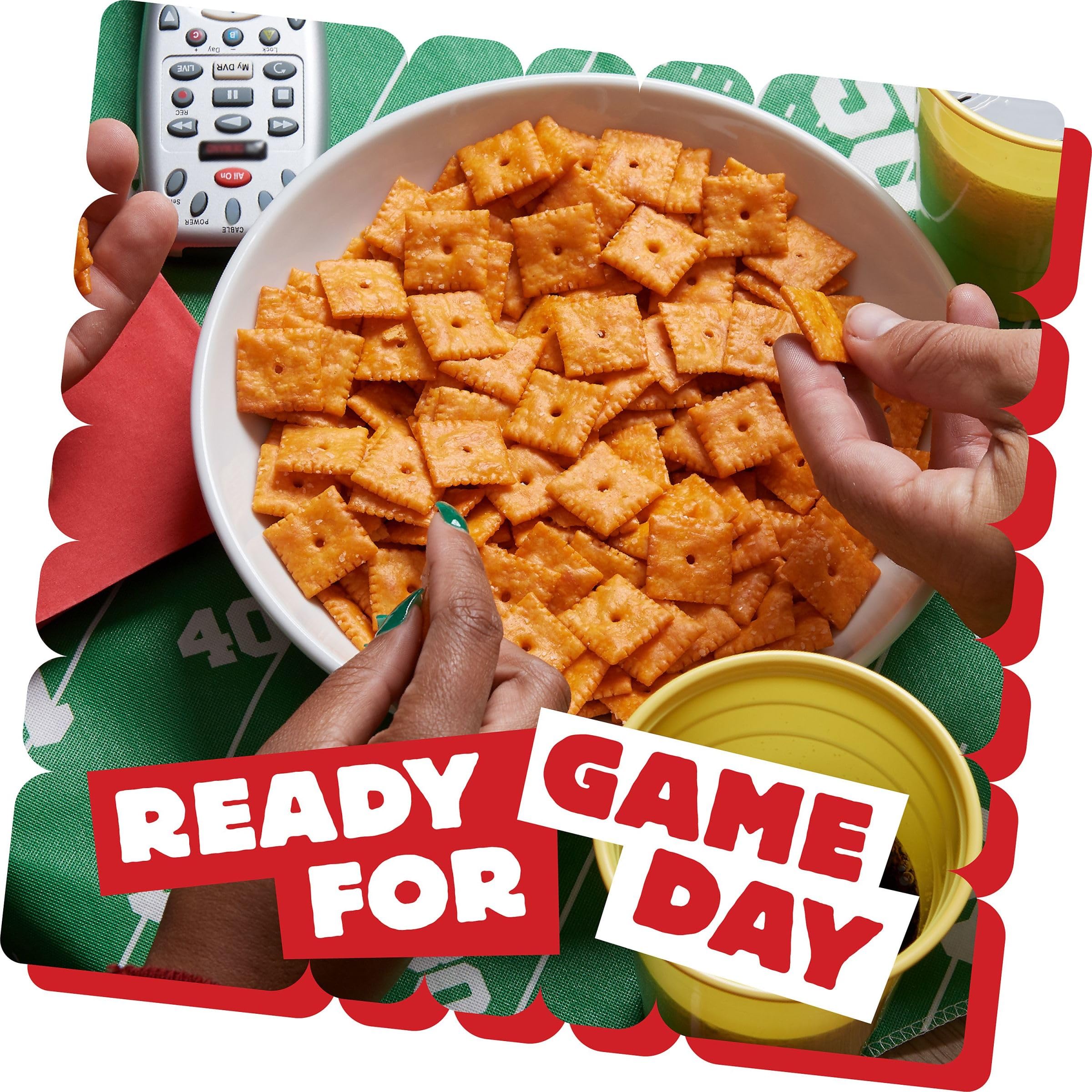 Cheez-It Original Baked Cheese Crackers - 25oz Party Size Box | Perfect for Lunch Snacks, Office Treats & Game Day Parties