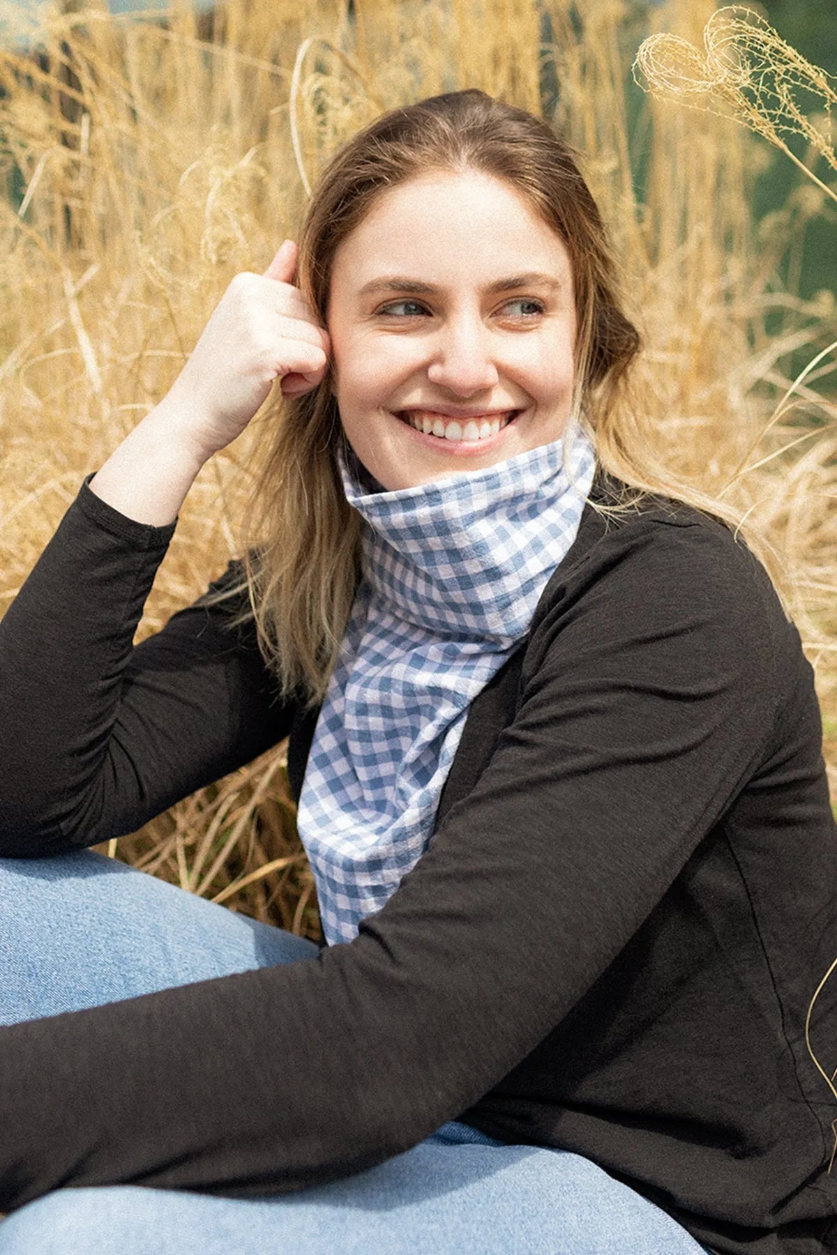 Scough Periwinkle Bandana with Filter - Reusable Face Mask for Dust, Pollen & Allergies - Outdoor Activities, Hiking, Biking & Travel Protection