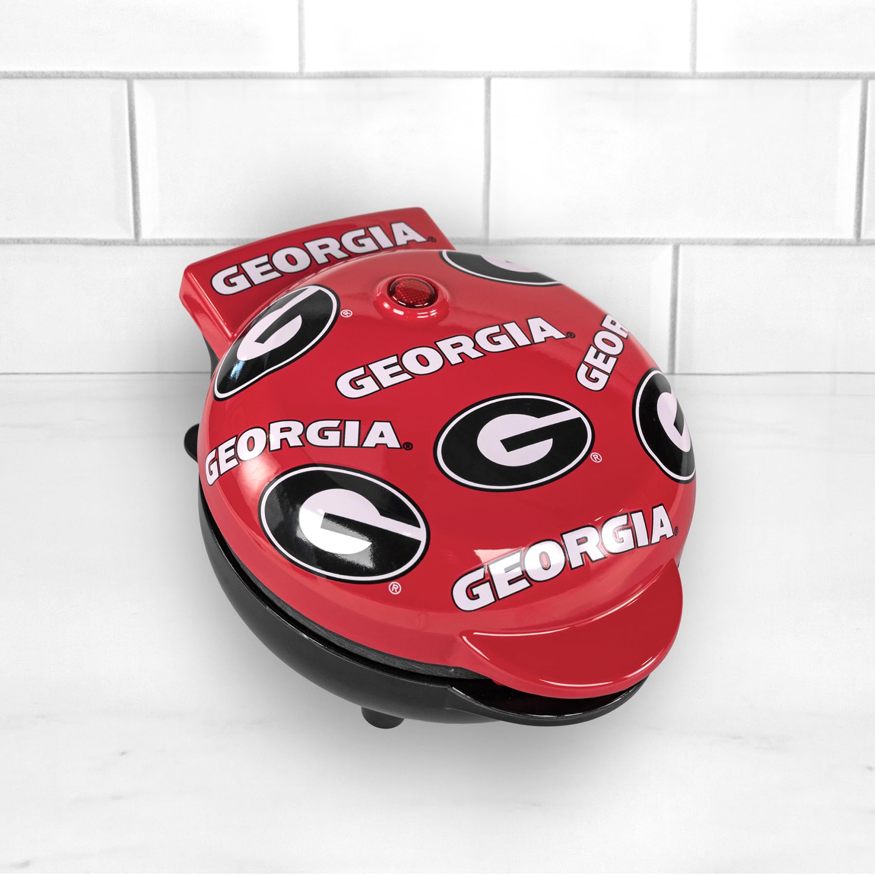 Georgia Bulldogs Mini Waffle Maker - Team Logo Waffle Iron for College Football Fans - Perfect for Game Day Breakfast & Tailgating Parties