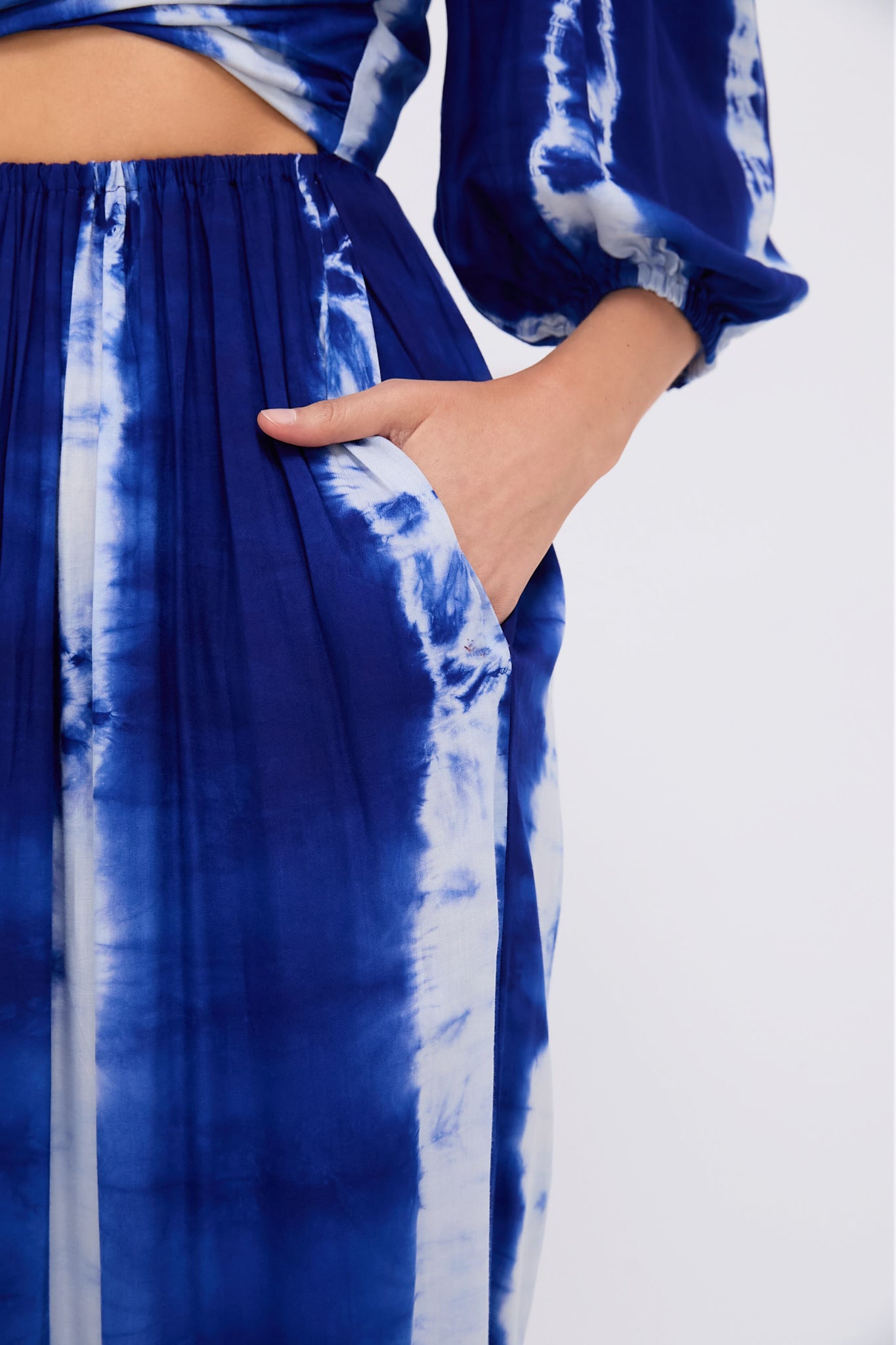 Blue Labake Dress for Women - Elegant Floral Print Summer Dress - Perfect for Beach, Party, and Casual Wear