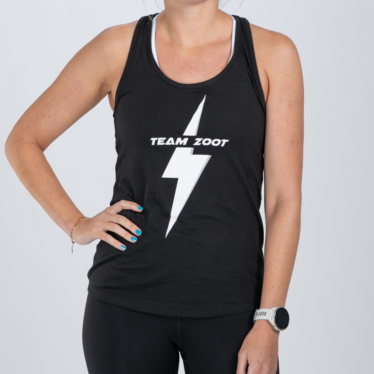 Zoot 2025 Women's Racerback Tank Top - Black | Performance Workout Shirt for Running, Yoga & Gym | Moisture-Wicking Activewear
