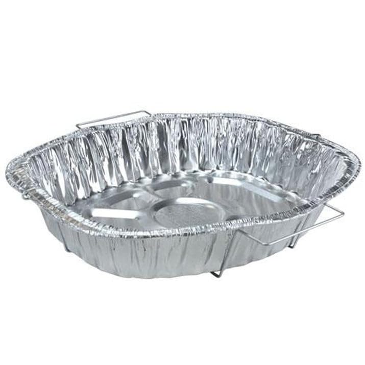 Nicole Fantini Heavy Duty Disposable Aluminum Foil Roasting Pan with Handle - 18.25