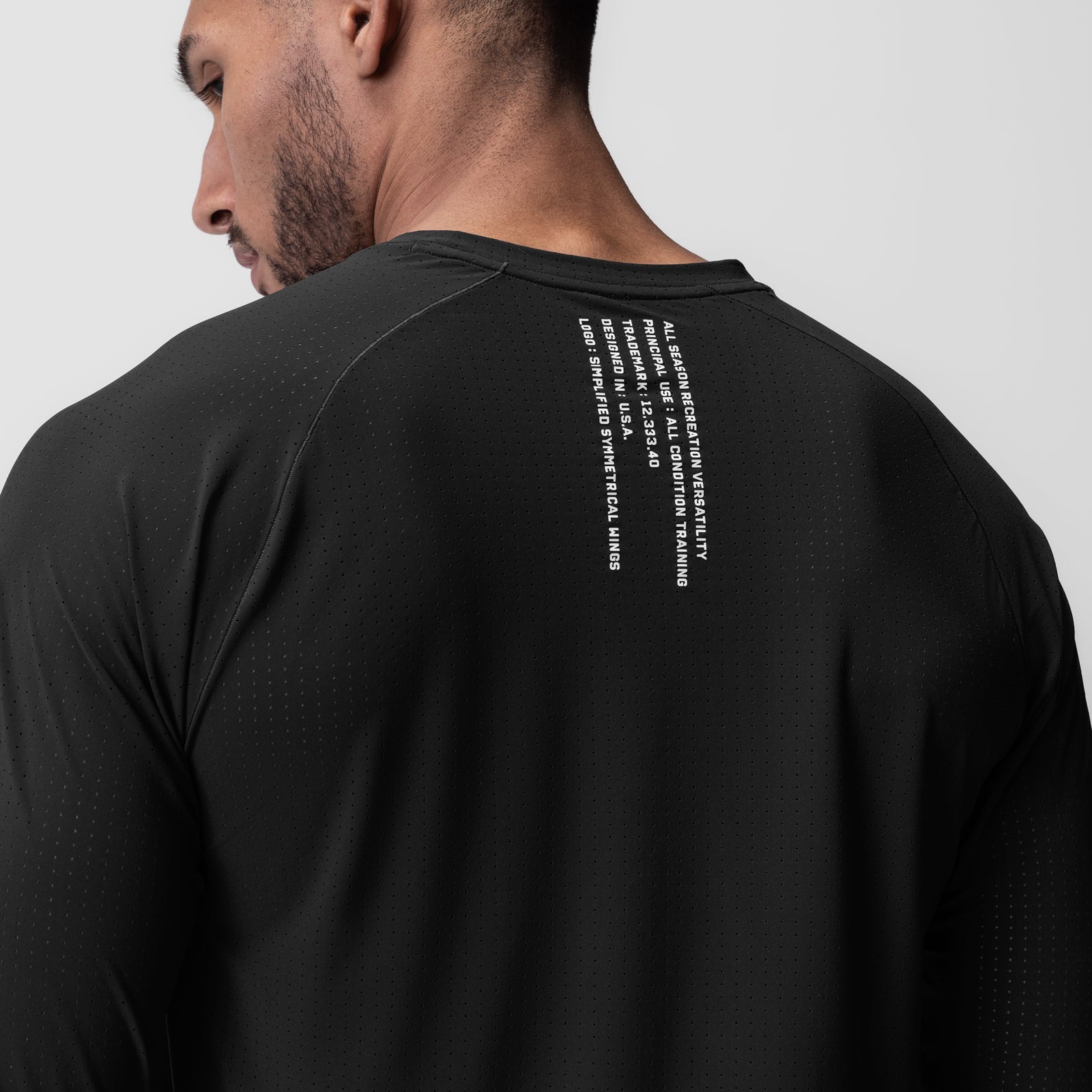 ASRV Laser Vent Performance Long Sleeve Shirt for Men - Moisture Wicking & Breathable Workout Top for Running, Gym & Outdoor Activities