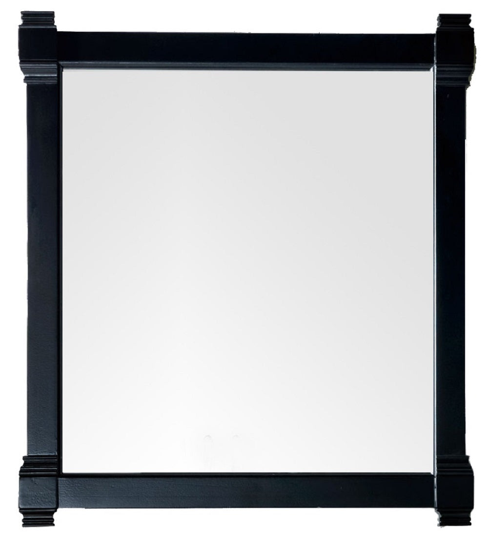 Brittany 35 Mirror - Black Onyx Wall Mirror for Home Decor | Elegant Bathroom & Bedroom Vanity Mirror | Perfect for Makeup, Dressing & Interior Design