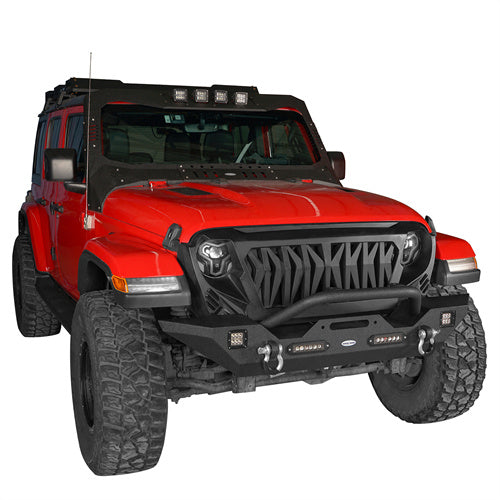 07-18 Jeep Wrangler JK Front Bumper, Rear Bumper & Side Steps - Heavy Duty Off-Road Protection for Adventure & Rock Crawling