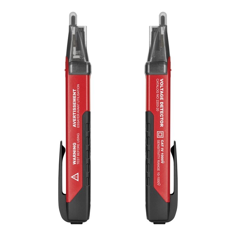 2203 20 10 1000V Dual Range Non Contact Voltage Tester Pen - Detect Live Wires Safely for Home Electrical Work, HVAC Maintenance & Industrial Use