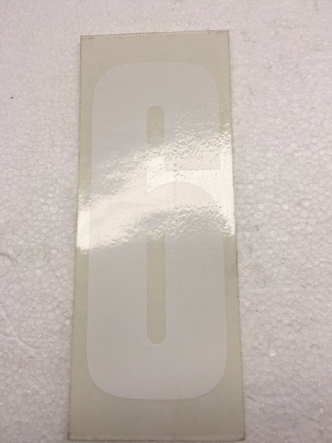 Number Stickers - White with Transparent Background for DIY Crafts, Scrapbooking, and School Projects