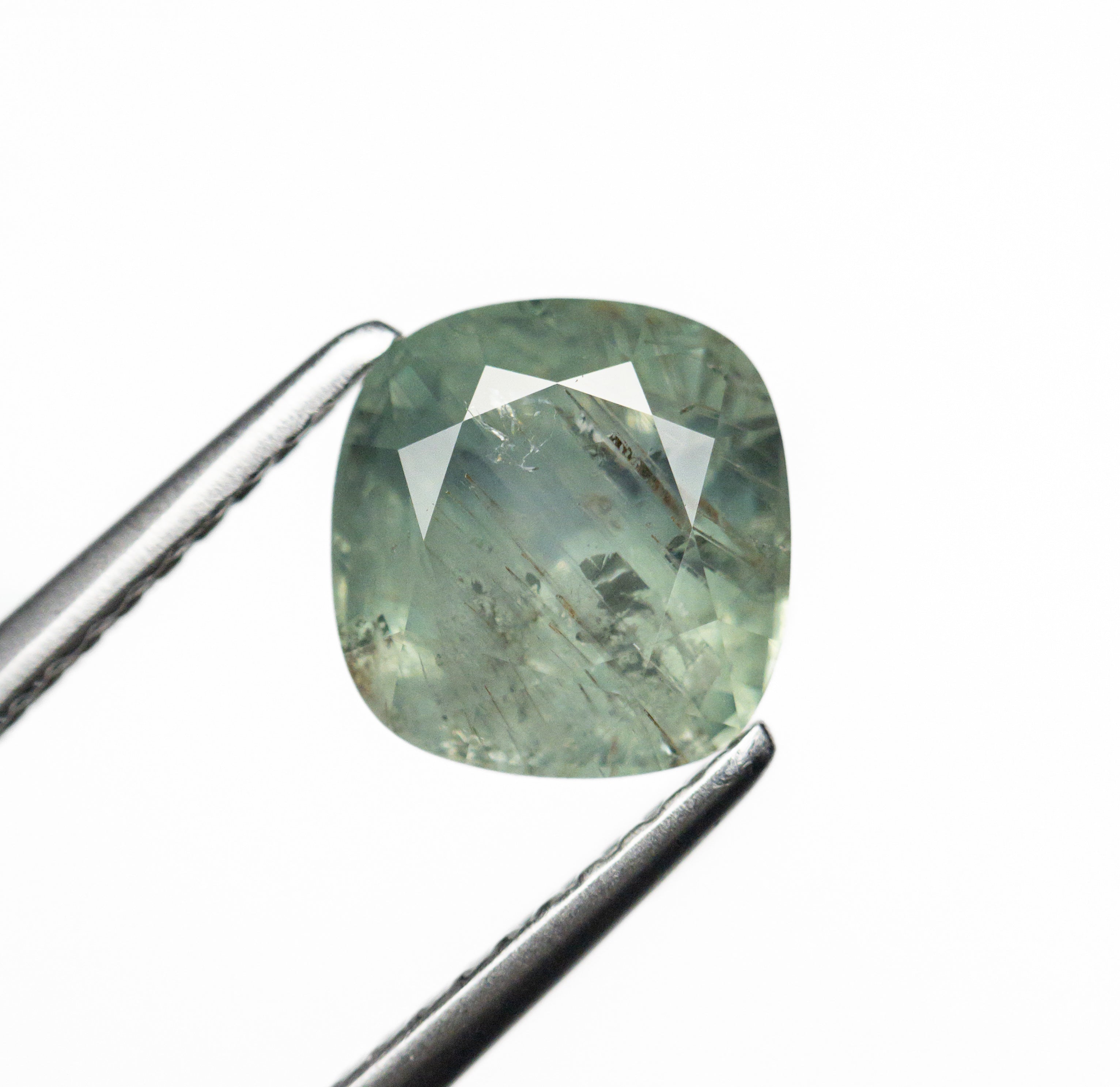 2.58ct Cushion Cut Blue Sapphire Gemstone - 7.43x7.09x5.40mm Natural Loose Sapphire for Jewelry Making, Engagement Rings & Necklaces