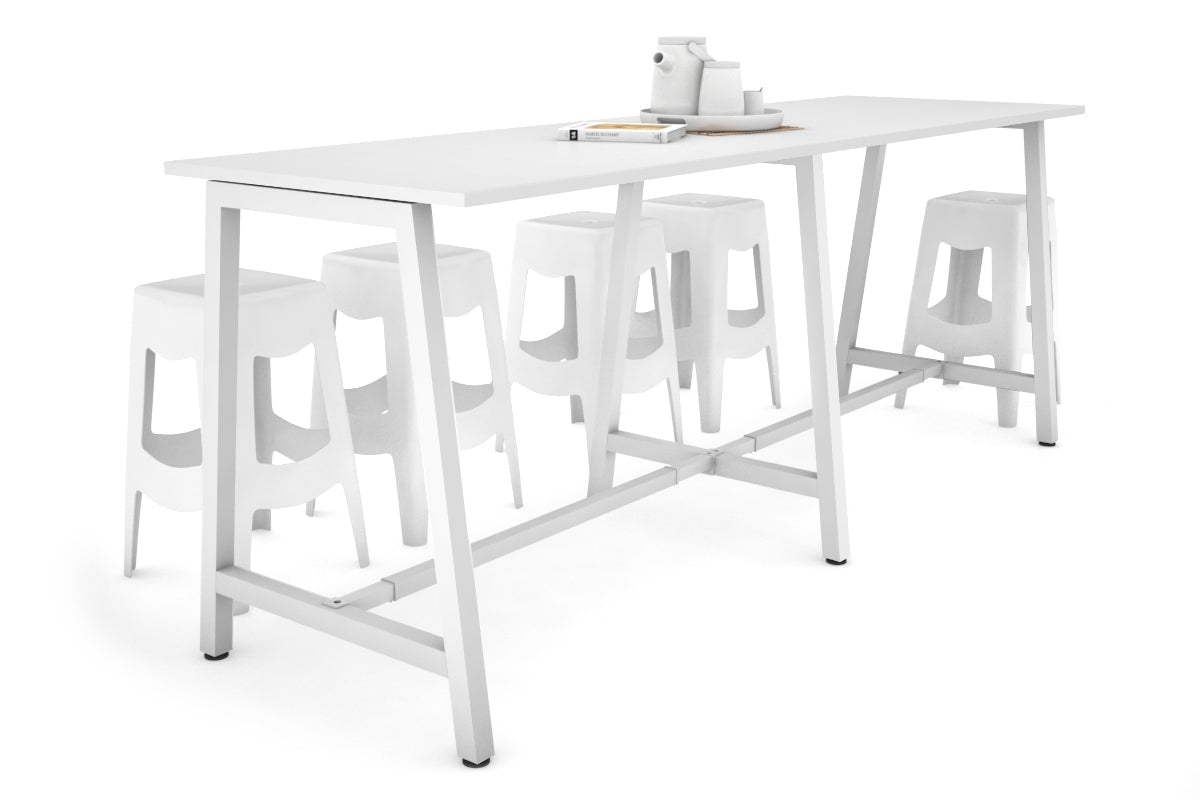 Quadro A Legs Large Counter Table 2400L x 700W - Heavy Duty Metal Frame for Restaurant, Bar, Kitchen & Commercial Use