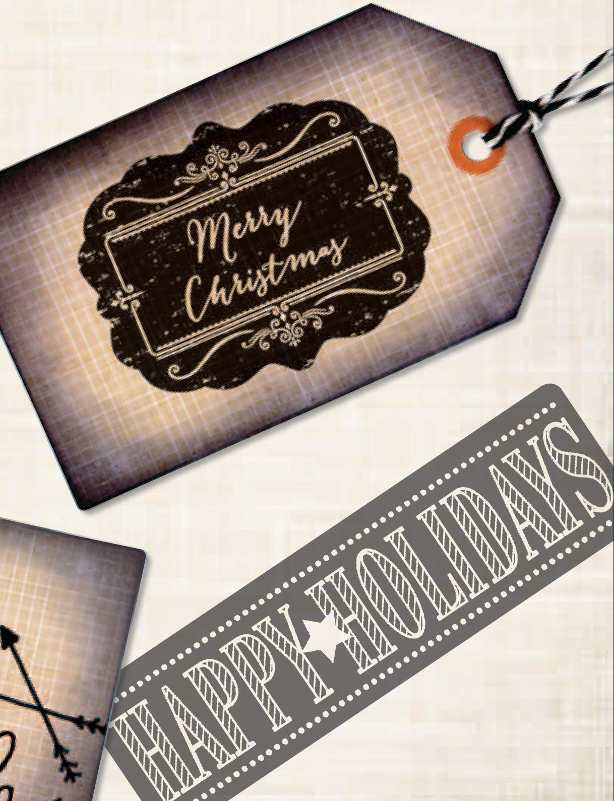 Customizable Chalkboard Merry Christmas Stamp - DIY Holiday Card Making & Gift Wrapping for Festive Decorations