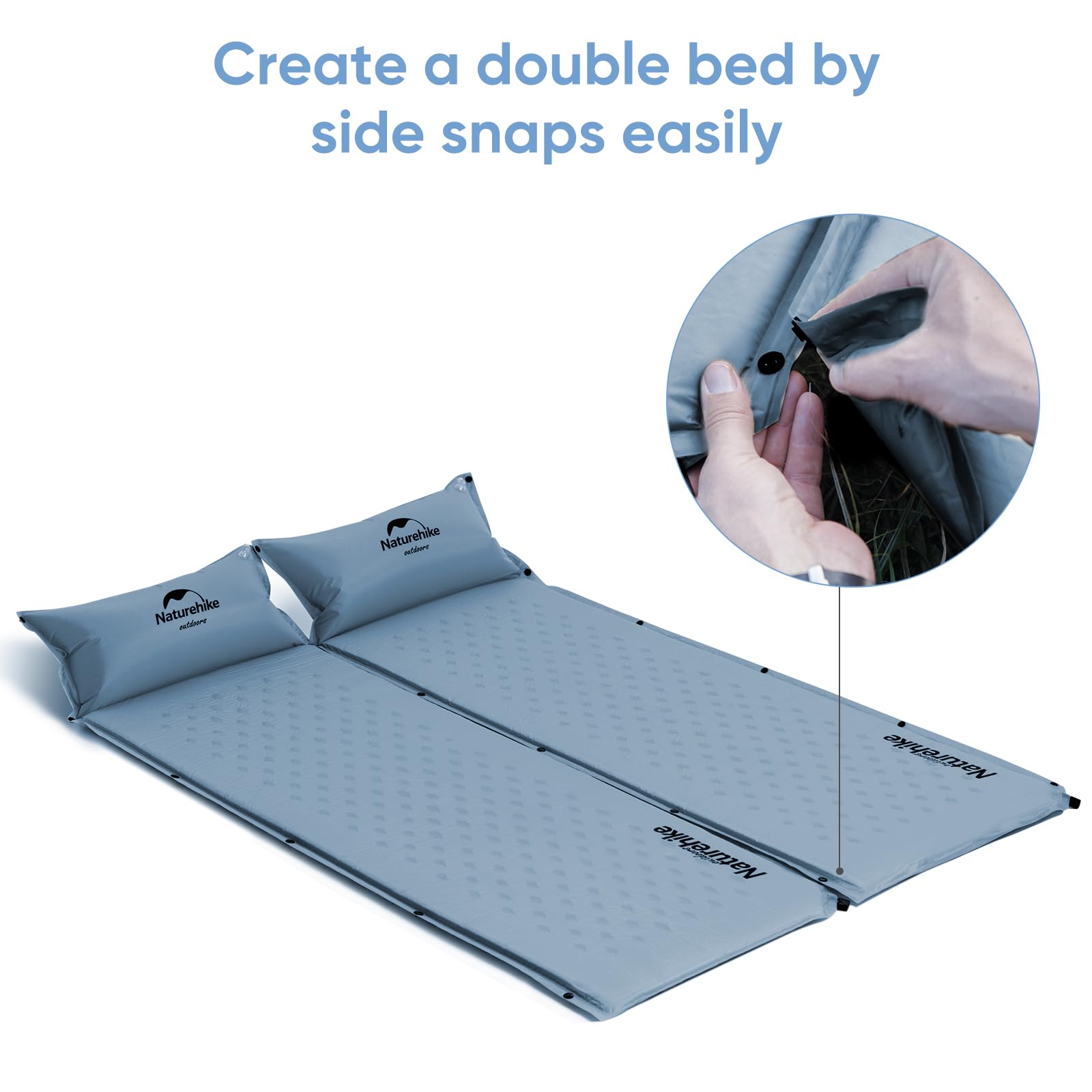 Naturehike Self-Inflating Camping Pad - Ultralight Memory Foam for Hiking & RV Travel