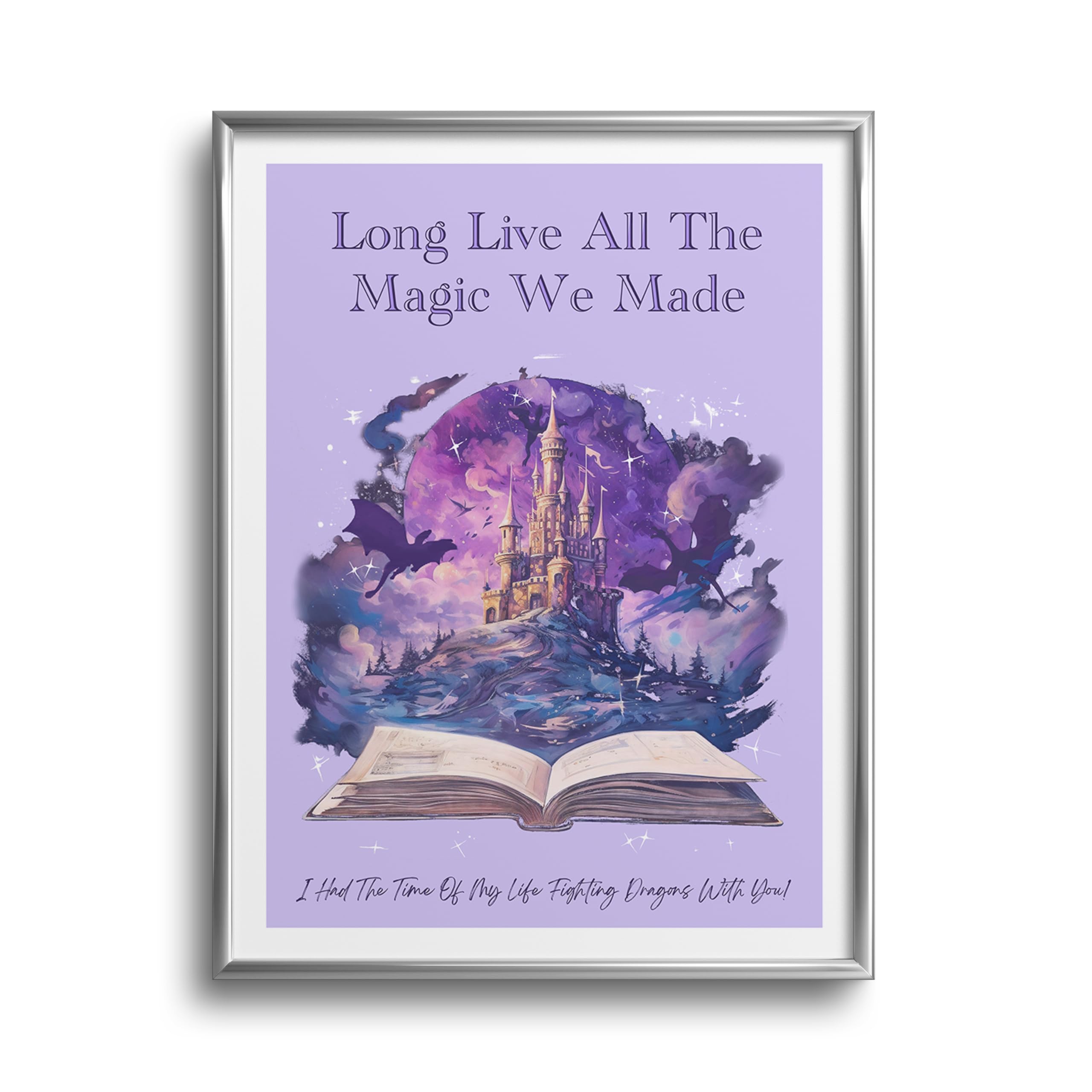 Taylor Swift Lyrics Wall Art - 12x16 Inch Unframed Speak Now & Long Live Album Posters for Bedroom, Dorm Room Decor - Perfect Gift for Swifties & Music Fans (Aesthetic Room Decor for Girls & Teens)