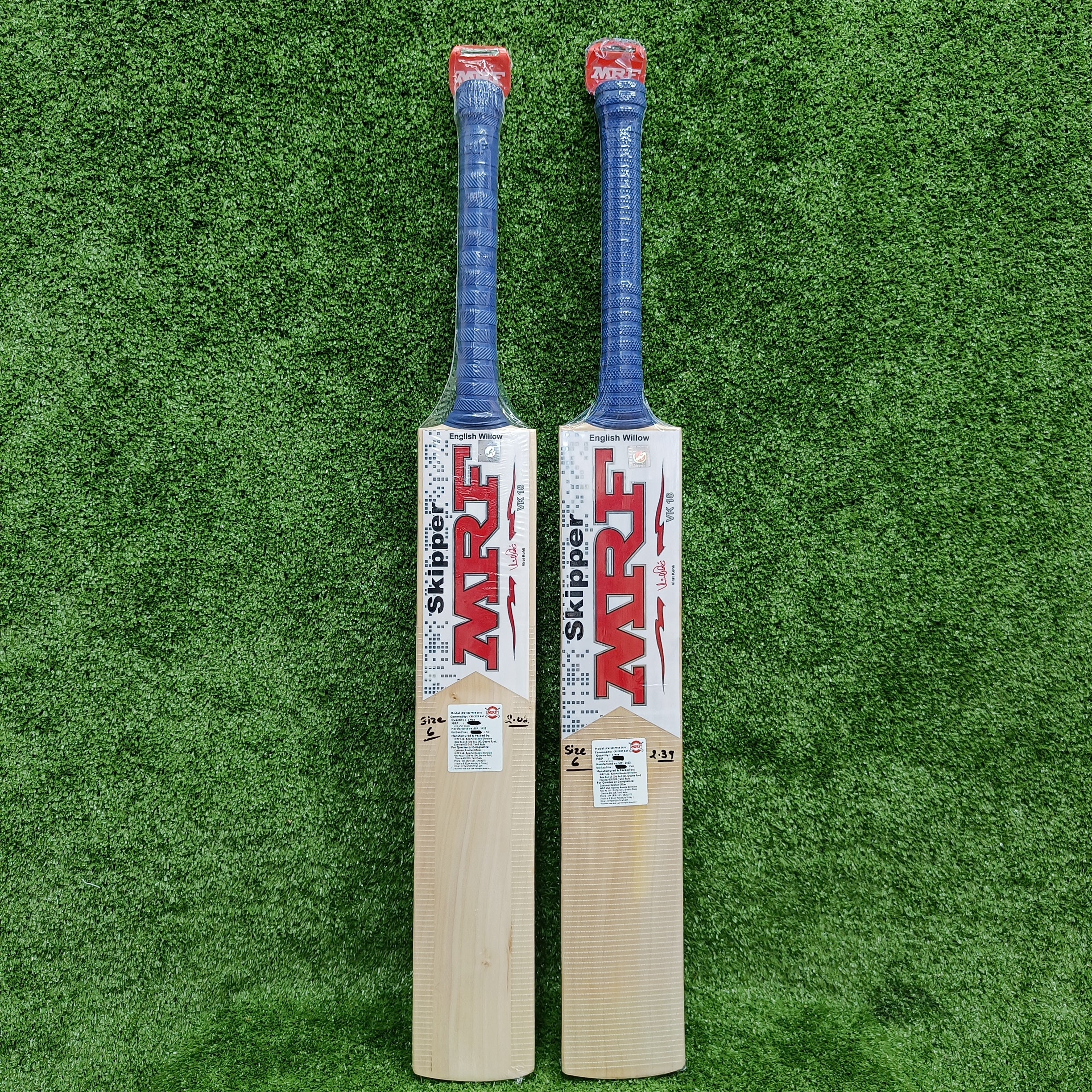 MRF Skipper Junior Cricket Bat - English Willow Youth Cricket Bat for Kids & Teens - Perfect for Training, Matches & School Cricket Clubs