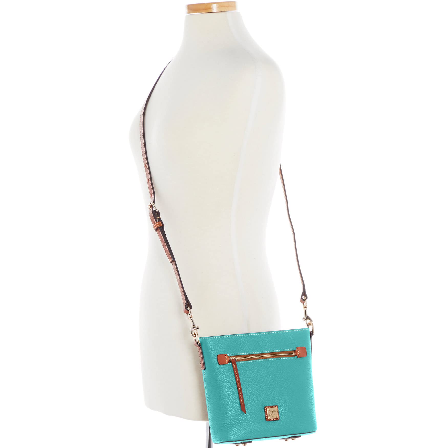 Dooney & Bourke Women's Small Crossbody Bag - Genuine Pebble Grain Leather Purse with Zipper Pocket - Perfect for Everyday Use, Travel & Shopping