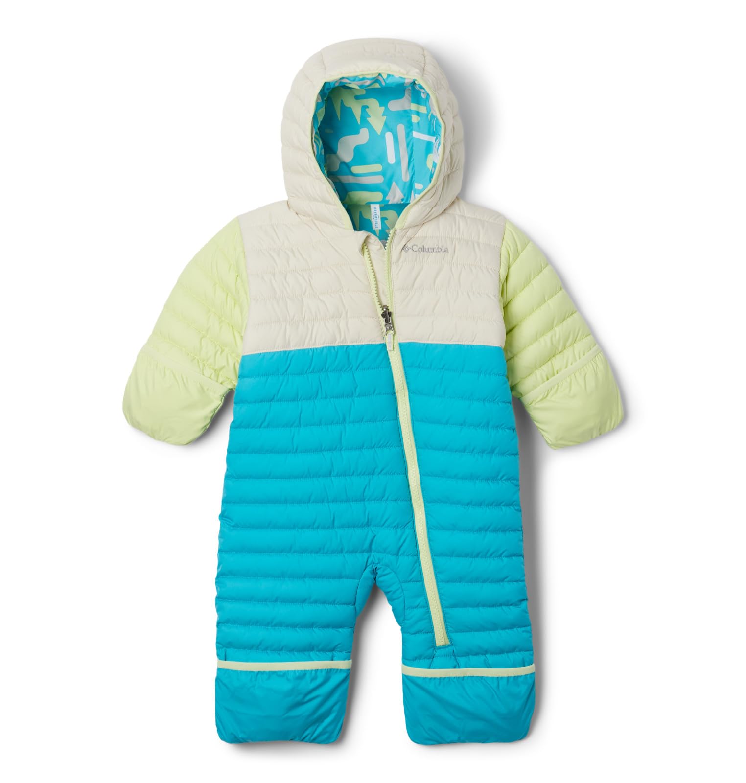 Columbia Unisex Baby Powder Lite II Reversible Bunting Jacket - Warm Winter Snowsuit for Infants & Toddlers - Perfect for Outdoor Play, Snow Days & Cold Weather Adventures