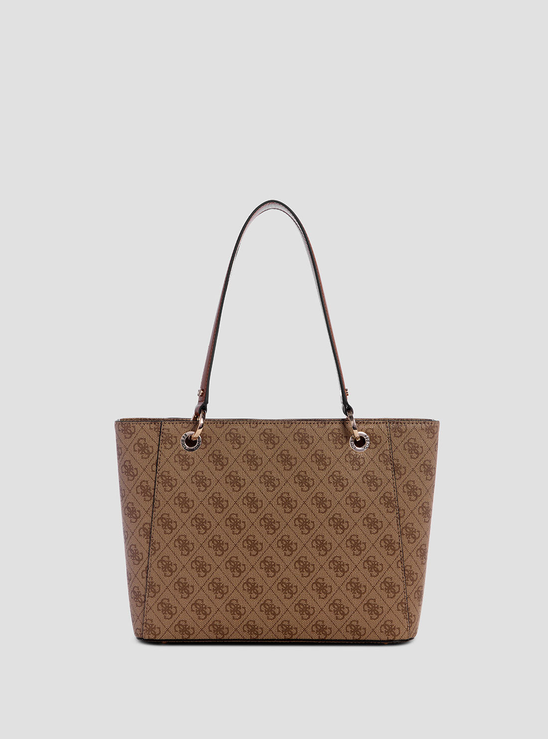 Noelle Small Brown Logo Tote Bag - Stylish & Lightweight for Work, Travel, and Everyday Use