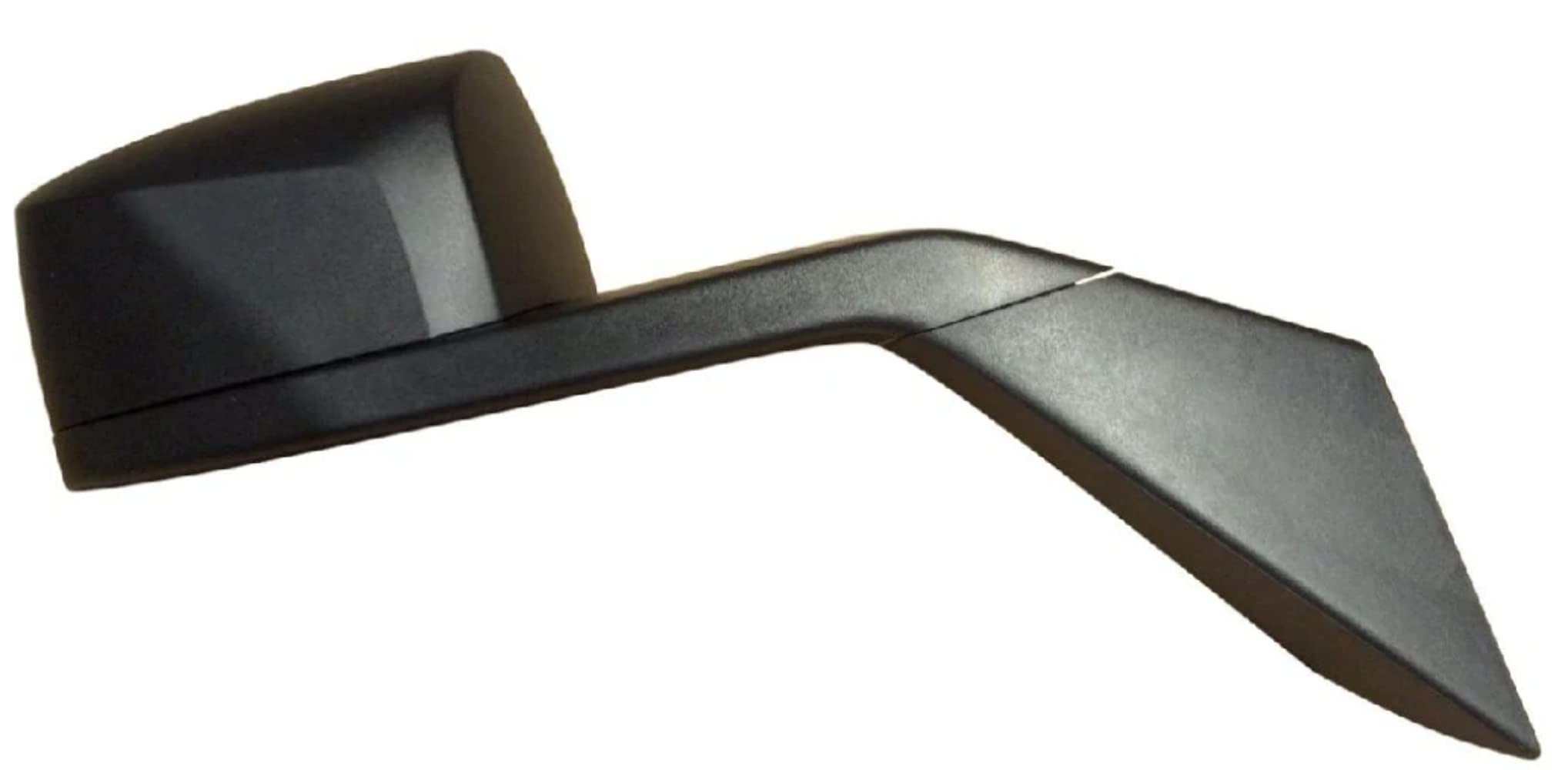 Volvo VNL 630 670 730 780 Black Hood Mirror Passenger Side Replacement with Mounting Plates - Compatible with 2004 & Newer Models - Perfect for Truck Repair & Maintenance