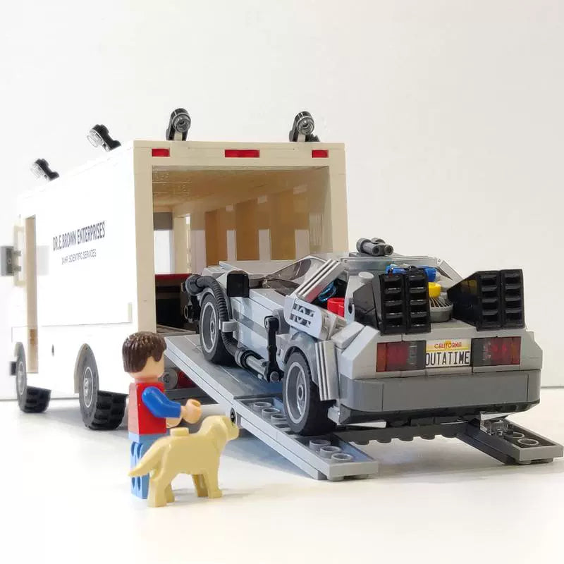 533pcs MOC 113860 Doc Brown Value Van Building Blocks Set - Compatible with Lego - Creative Construction Toy for Kids & Adults - Perfect for Gifts, Collectibles and Home Decoration