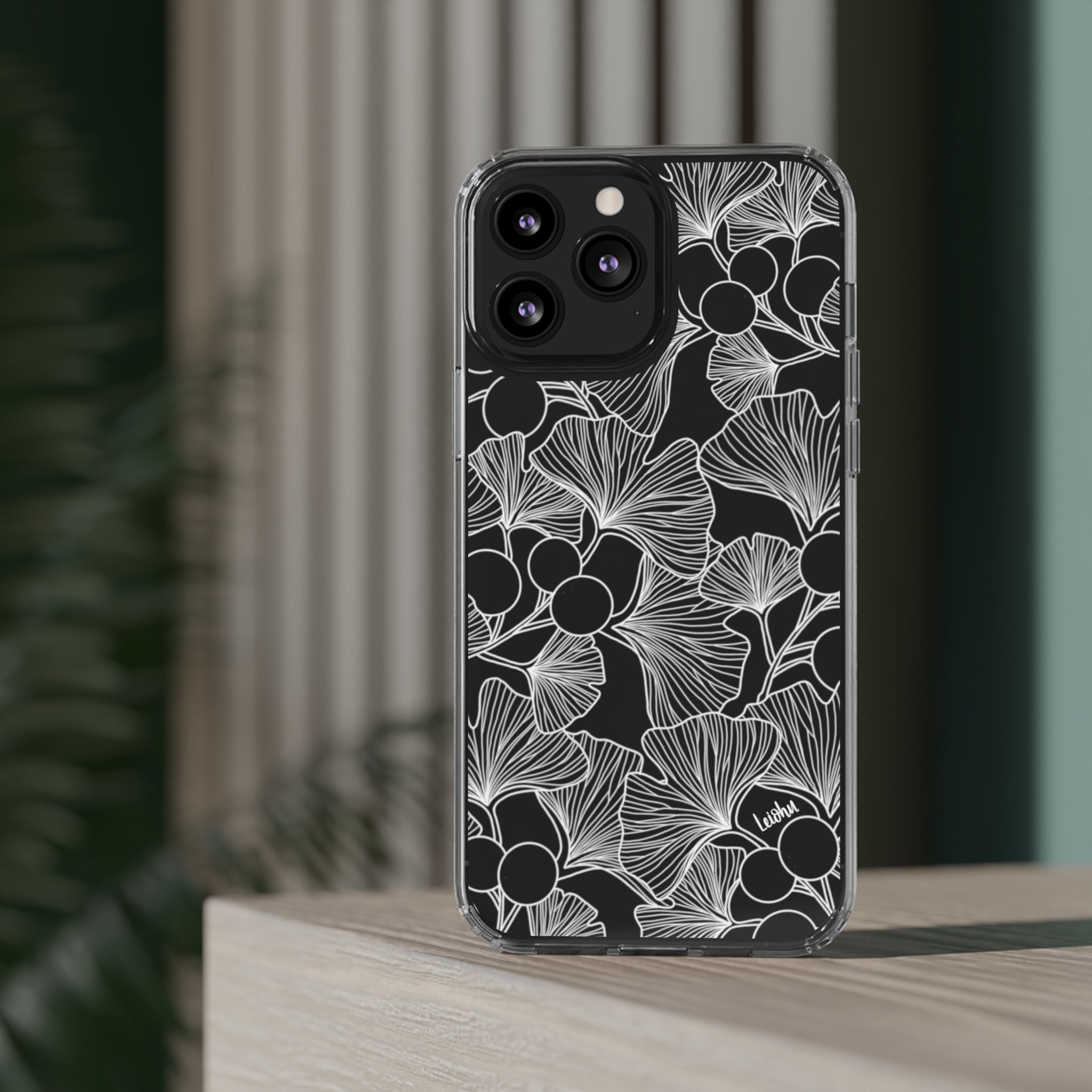 Premium Gingko Clear Phone Case - Slim Protective Cover for iPhone & Samsung - Perfect for Everyday Use, Travel & Outdoor Activities