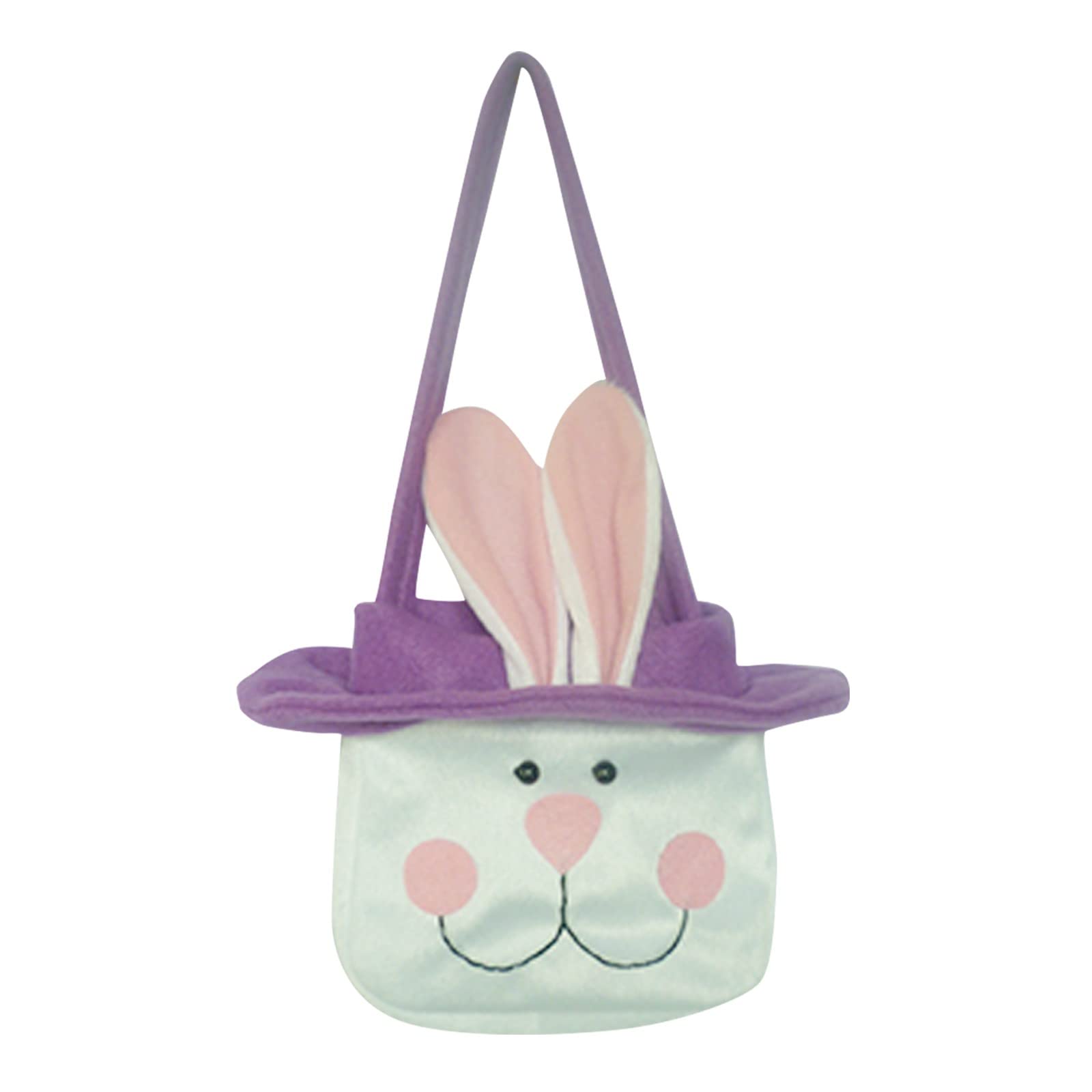 **DonToGoo My First Easter Basket - Cute Easter Bunny Cloth Basket for Kids with Candy Eggs Storage, Perfect for Easter Egg Hunt Party Favors, Gifts & Decorations (Style A) - Ideal for Easter Celebrations, Kids' Parties & Festive Home Decor**