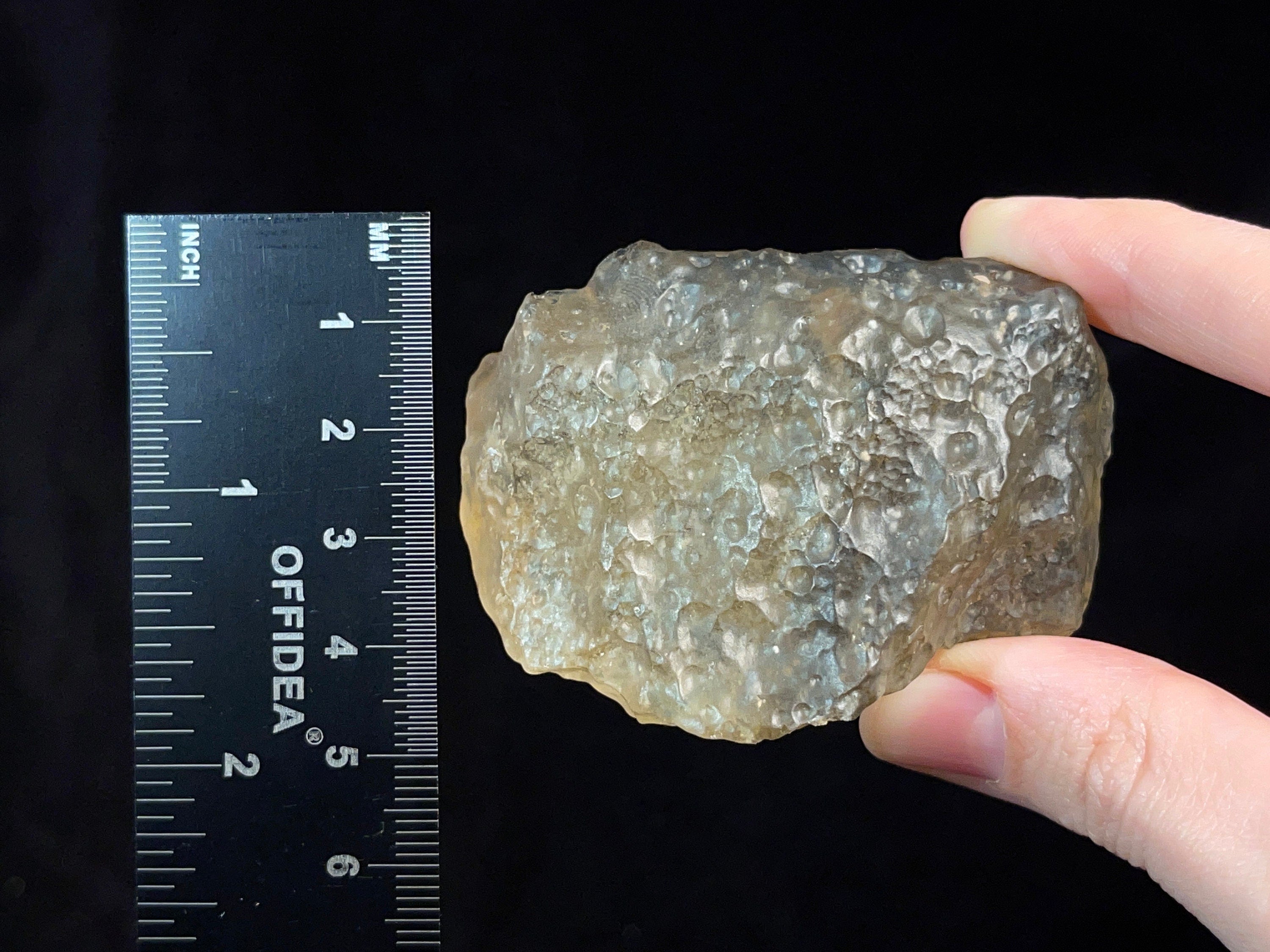 LIBYAN DESERT GLASS - Rare 2A Grade Raw Crystal (81.5g) | Metaphysical Healing Stones for Meditation, Energy Work & Spiritual Growth