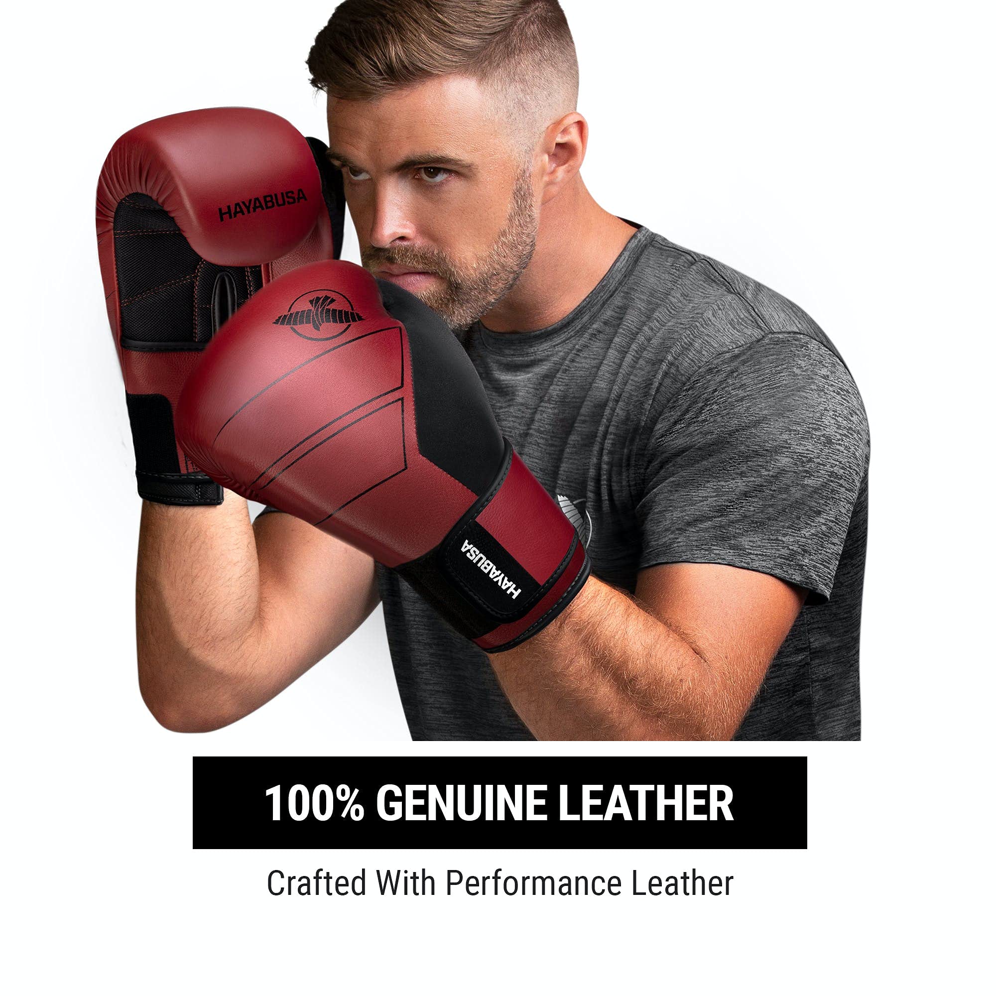 Hayabusa S4 Premium Leather Boxing Gloves for Men & Women - Professional Training, Sparring & MMA Fighting Gear for Home Gym & Boxing Club Workouts
