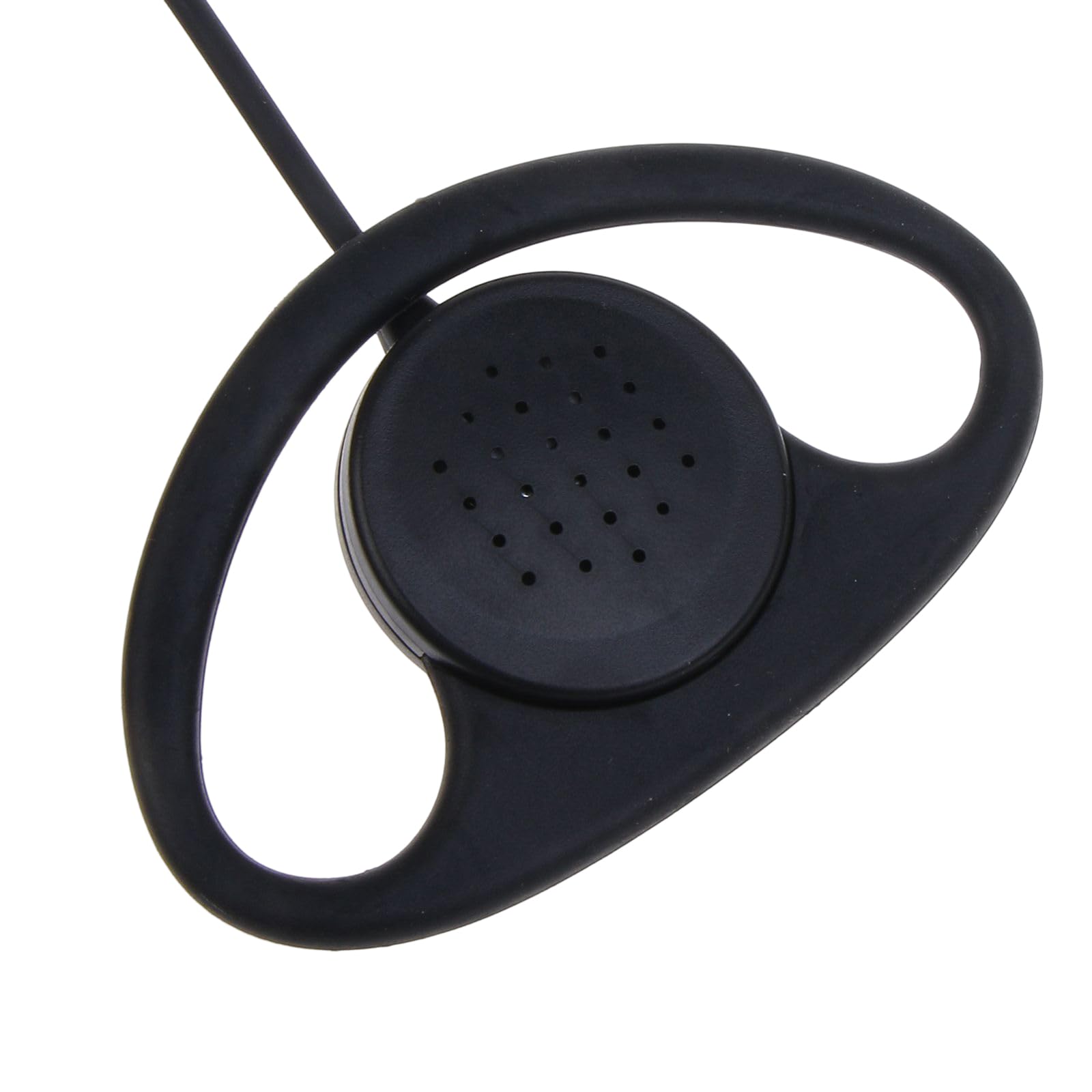 Yuly 3.5mm D-Shape Receive Only Headset - ABS & Metal Walkie-Talkie Earphone with 55cm Cable for Two-Way Radios, Security, and Dispatch Communication | Perfect for Security Guards, Event Staff & Warehouse Workers