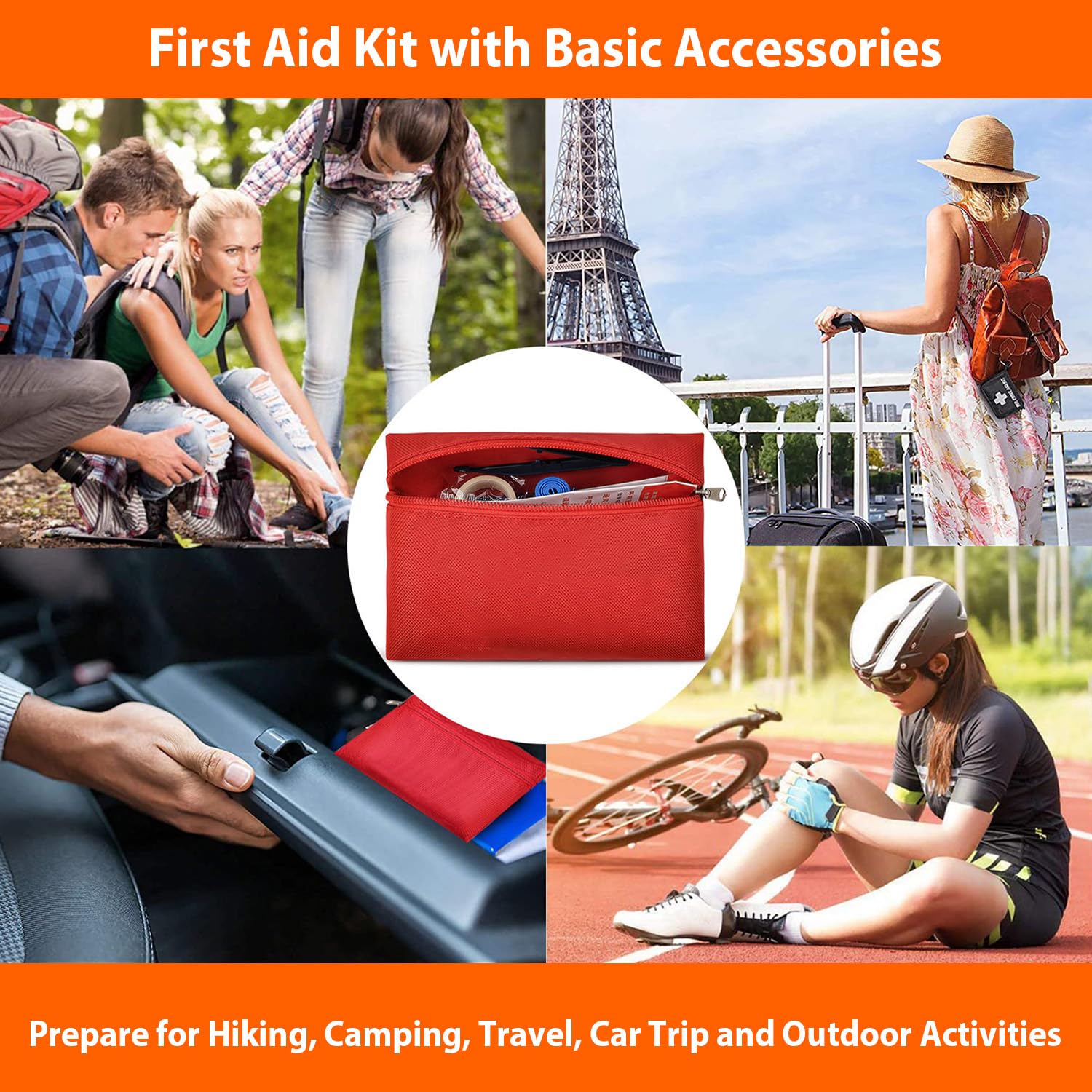 Car Emergency Kit with Air Compressor & Jumper Cables - Roadside Safety Kit for Cars, Trucks & Vehicles - Includes Folding Shovel, First Aid Kit, Tow Rope & Blanket - Winter Car Repair Tool Set for Emergency Preparedness & Roadside Assistance