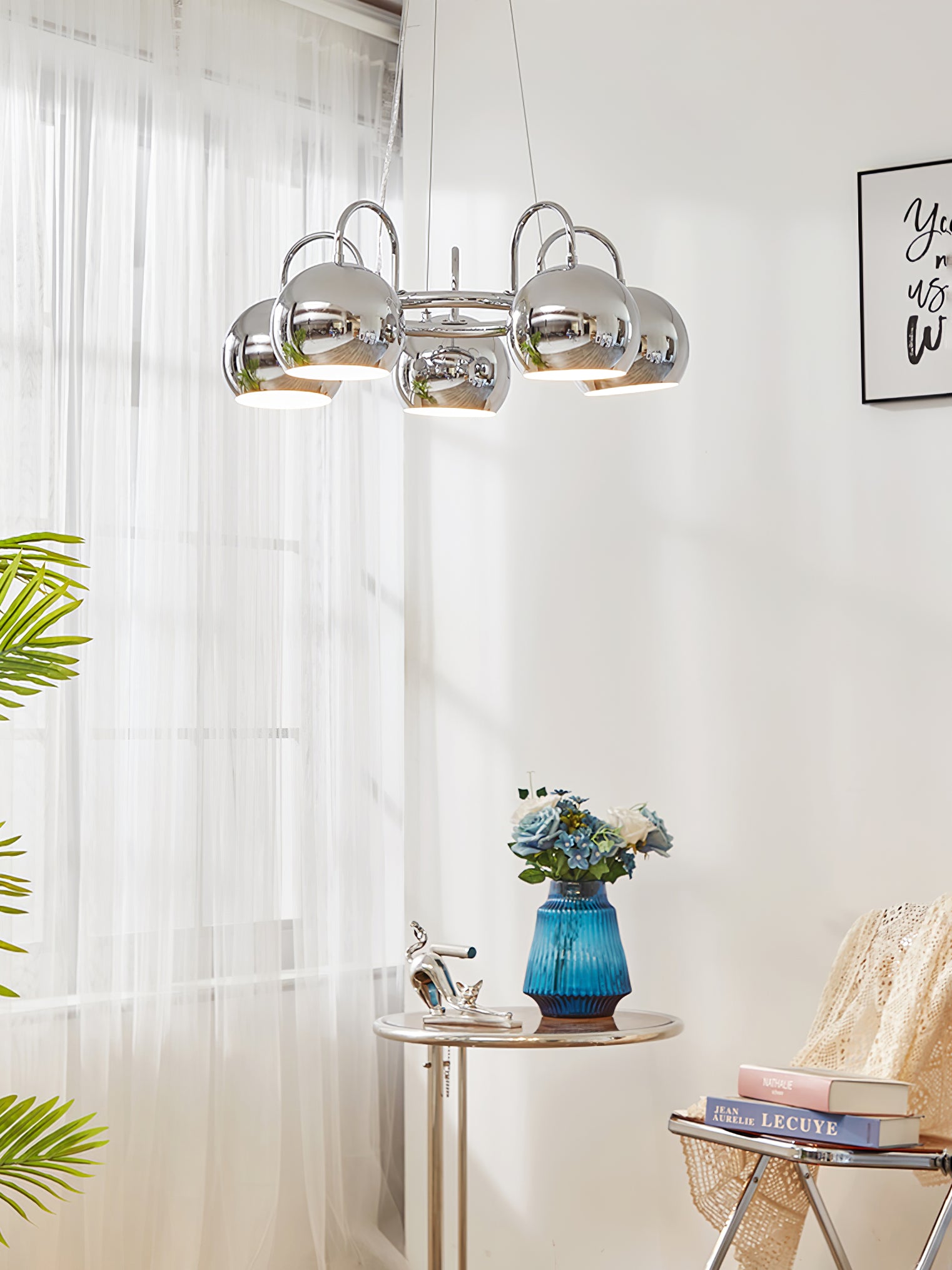Eyeball Chandeliers - Unique Gothic Halloween Decor for Home, Party & Haunted House Lighting - Spooky Eyeball Ceiling Light Fixture for Living Room, Dining Room & Bedroom
