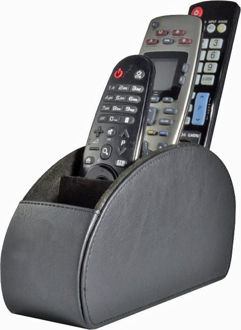 Universal Small Remote Holder - Compact & Durable Organizer for TV, DVD, AC Remotes - Perfect for Living Room, Bedroom, or Office
