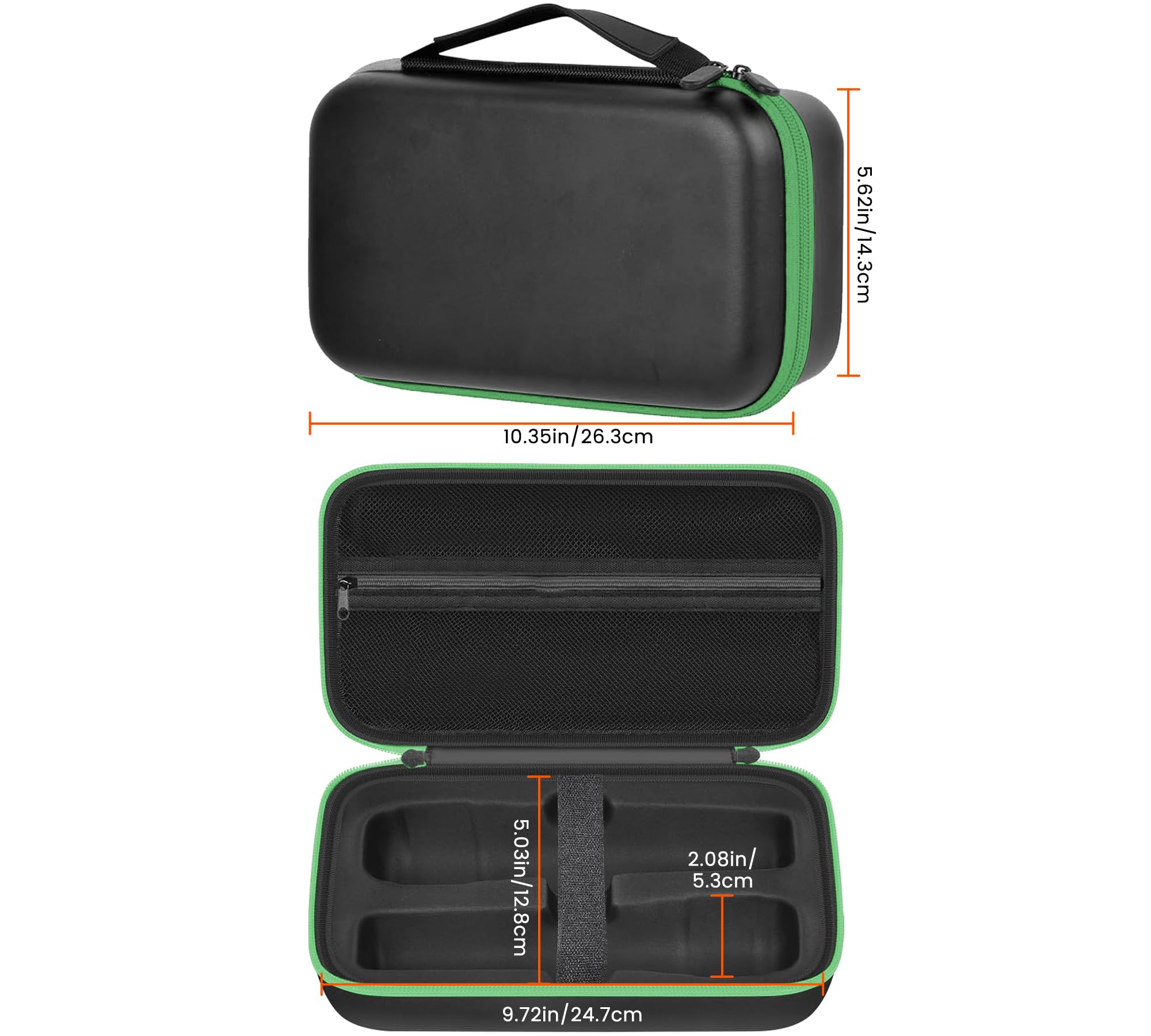 JBL Wireless Microphone Case - Durable Travel Bag for 2 Microphones, Adapter & AA Batteries | Large Capacity Karaoke Storage | Portable for Home, Party & Outdoor Use (Bag Only)