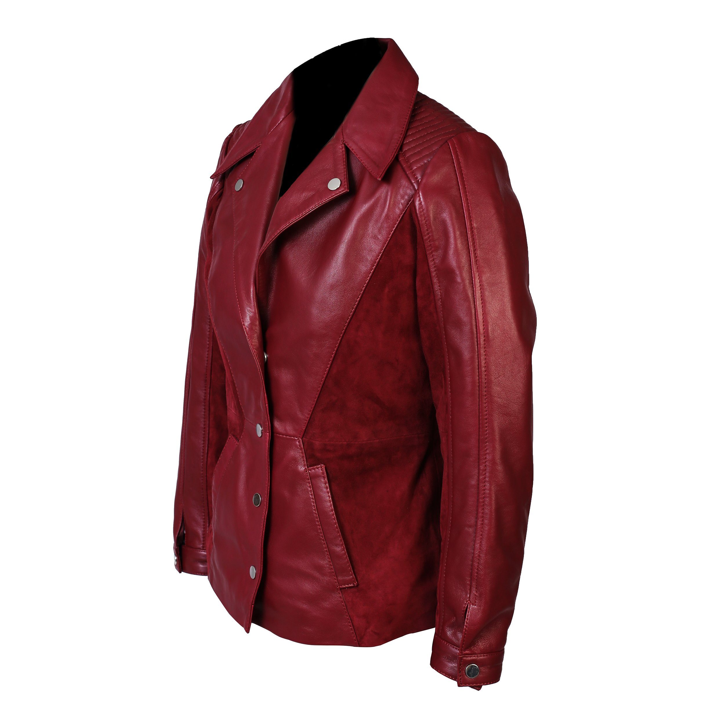 Women's Myrcella Suede Leather Blazer Jacket - Elegant Faux Suede Coat for Office, Dinner & Special Occasions