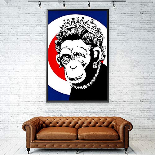 Banksy Monkey Queen Canvas